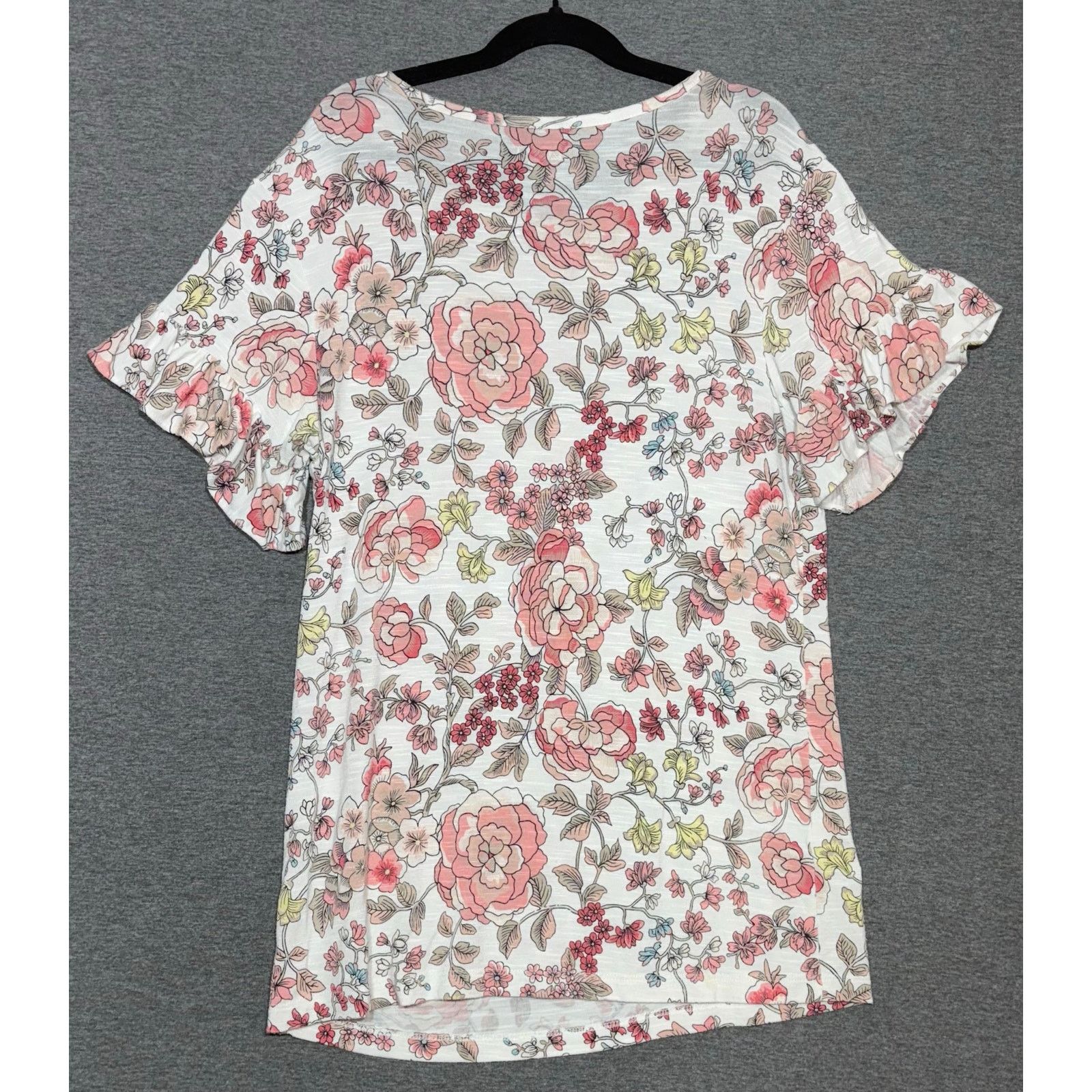 Loft LOFT | Multicolor Floral Flutter Cape Sleeve | XS Petite Size XS / US 0-2 / IT 36-38 - 2 Thumbnail