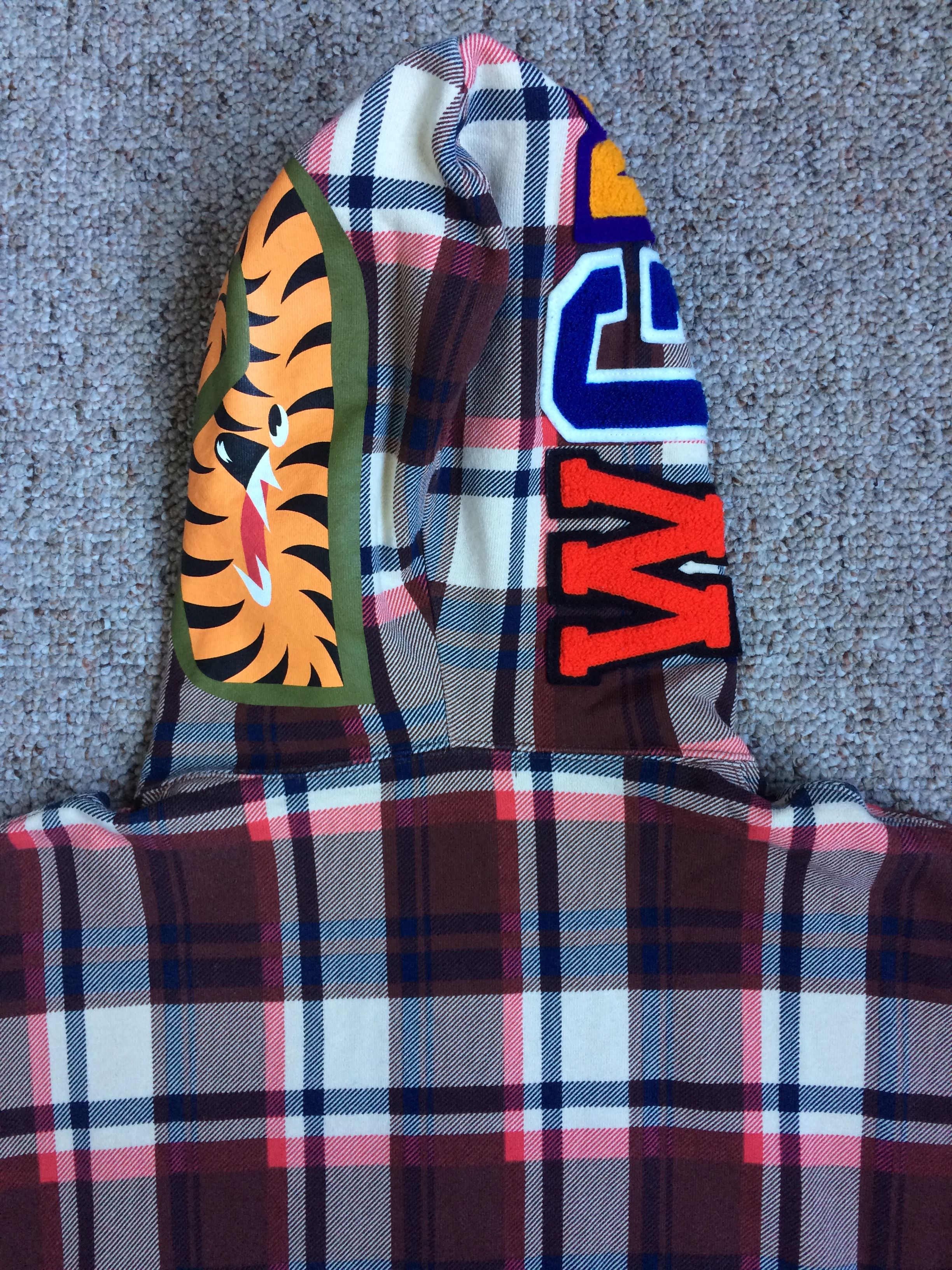 Bape Bape 15th Anniversary Plaid Shark Full Zip Hoodie Size US L / EU 52-54 / 3 - 8 Thumbnail