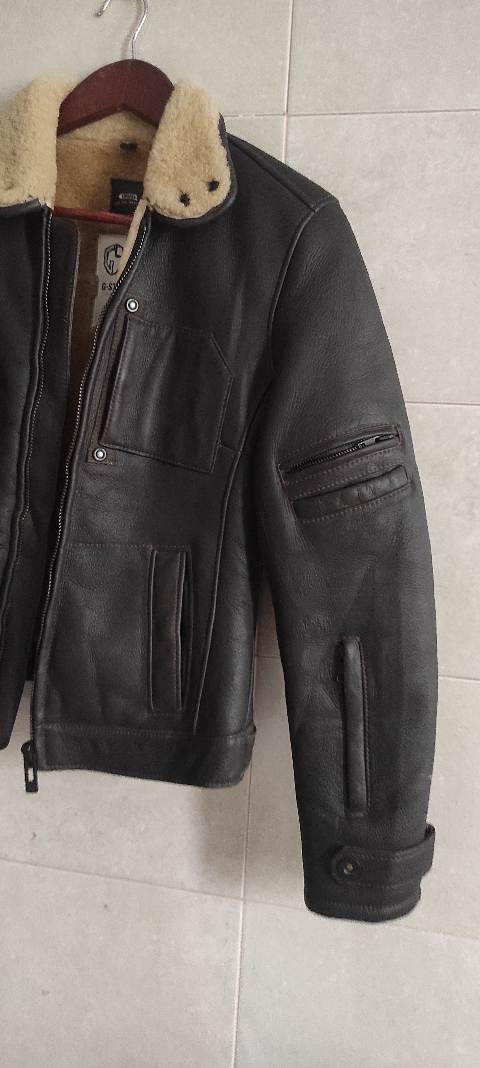 G-Star G Star Raw Shearling Lampskin Pilot Jacket Brown Size XS Size XS / US 0-2 / IT 36-38 - 21 Thumbnail