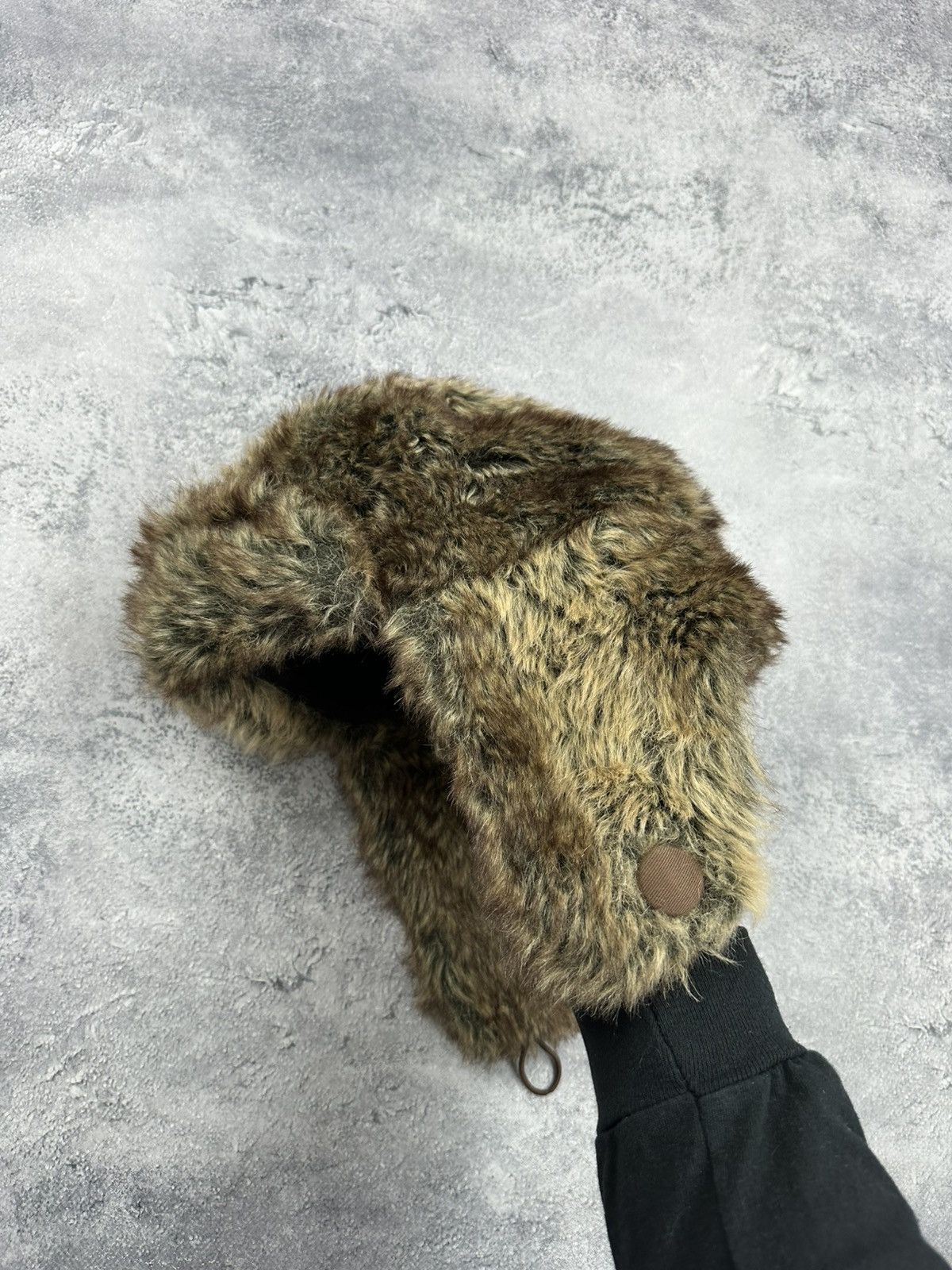 If Six Was Nine Vintage 90s Faux Fur Trapper Ushanka Mohair Fuzzy Hat Y2K Size ONE SIZE - 2 Thumbnail