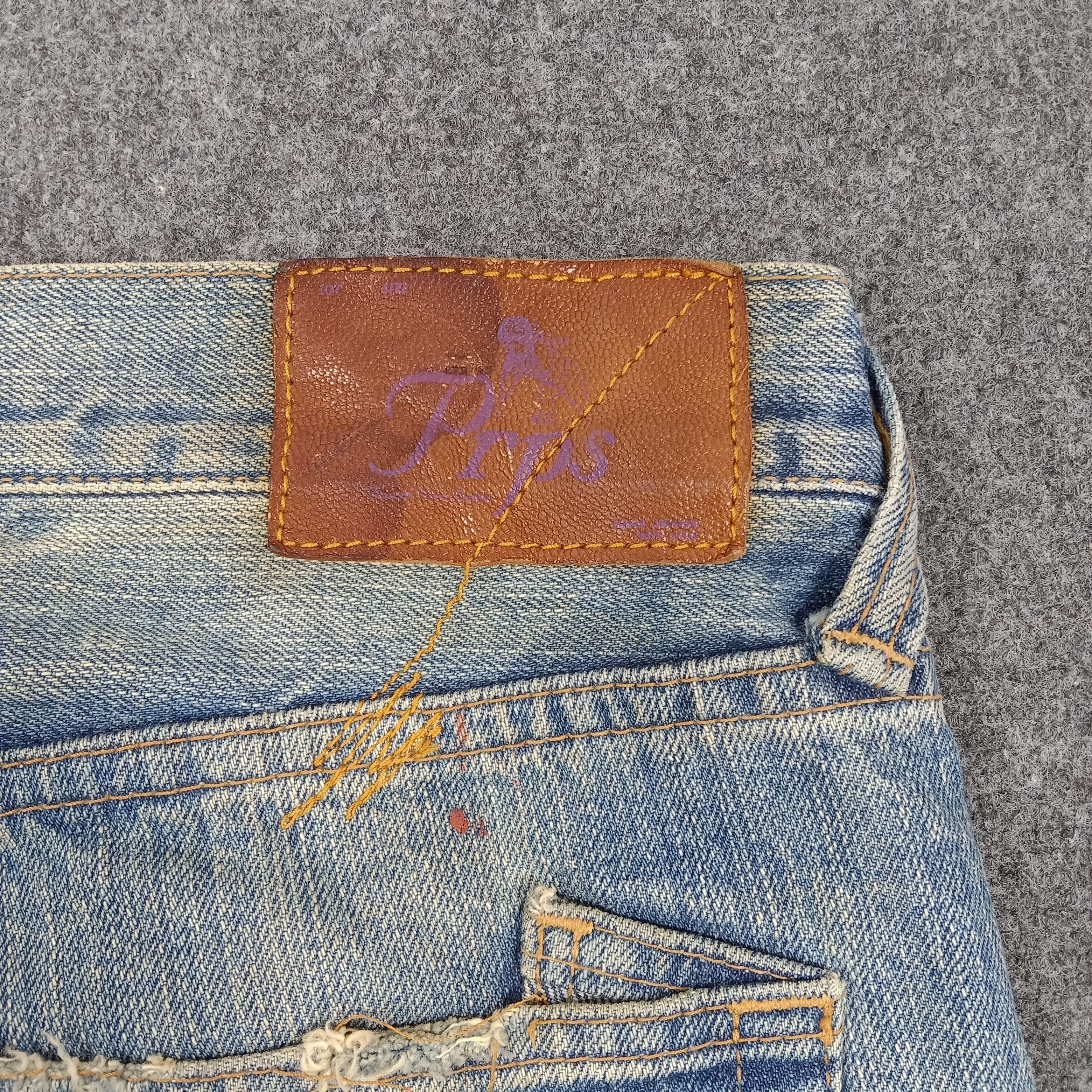 Prps PRPS Designer Distressed Denim Jeans E1A38 Size US 32 / EU 48 - 7 Thumbnail