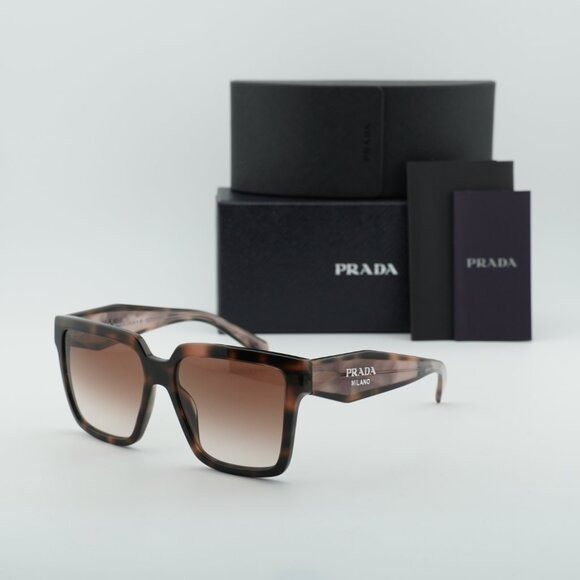 Prada Prada PR24ZS 23A0A6 Sunglasses Muave Havana Square Frame Size ONE SIZE - 10 Thumbnail