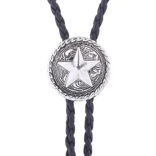 Other Vintage Star Leather Rope Bolo Tie Size ONE SIZE - 3 Thumbnail
