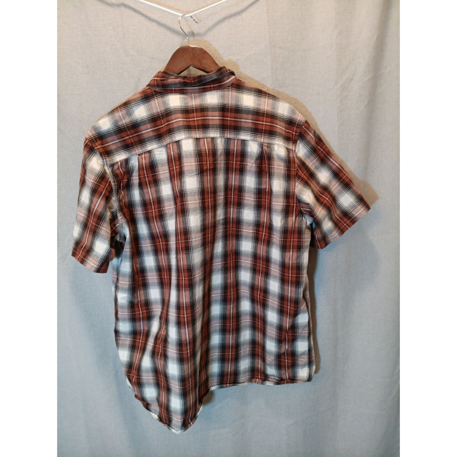 Carhartt Carhartt Men's XL Plaid Black Short Sleeve Button-Up Size US XL / EU 56 / 4 - 2 Thumbnail