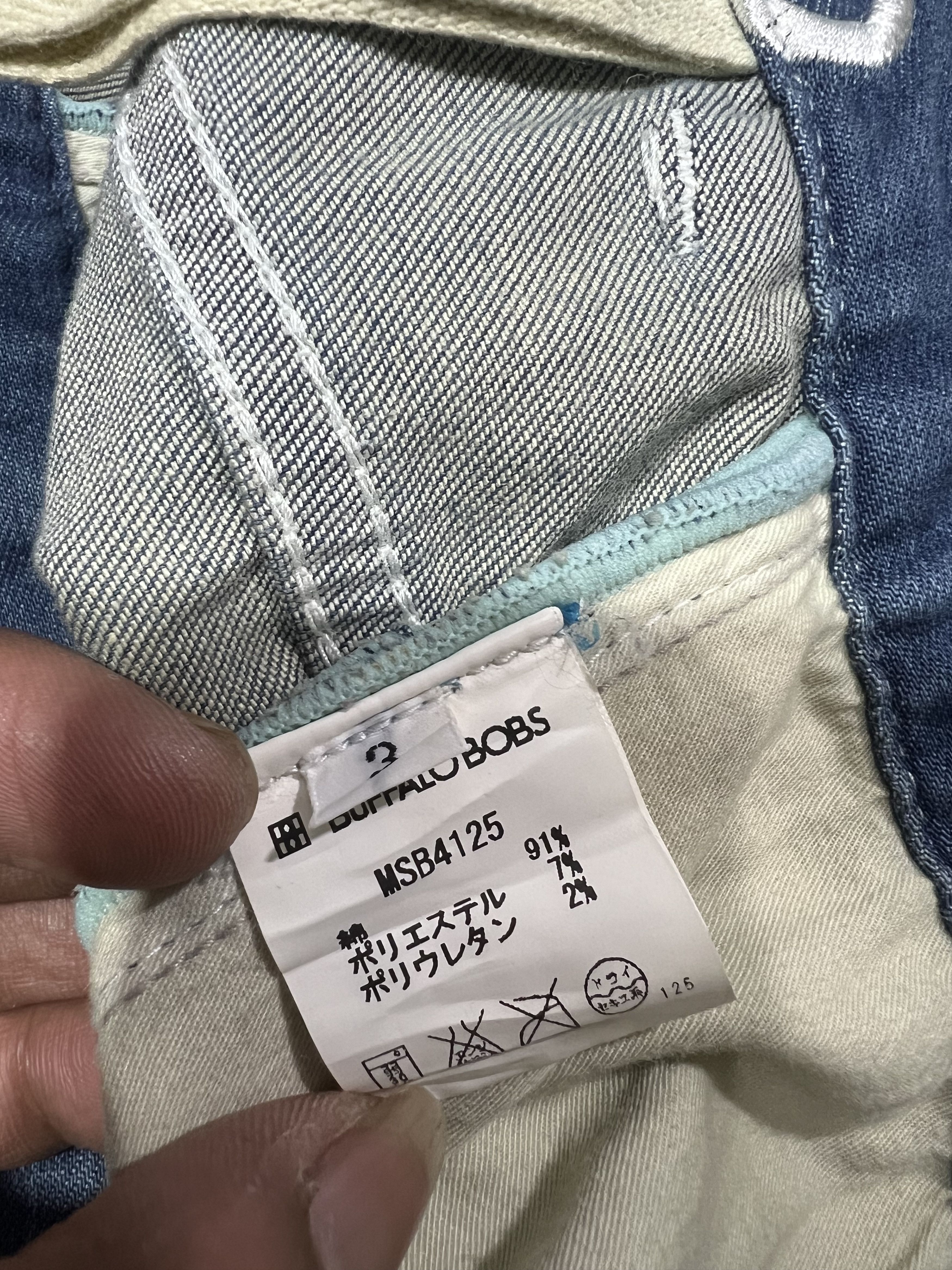 BUFFALO BOBS 2000s Buffalo Bobs Japanese Embroidery Mudwash y2k Lgb Ifsix Size US 33 - 11 Thumbnail