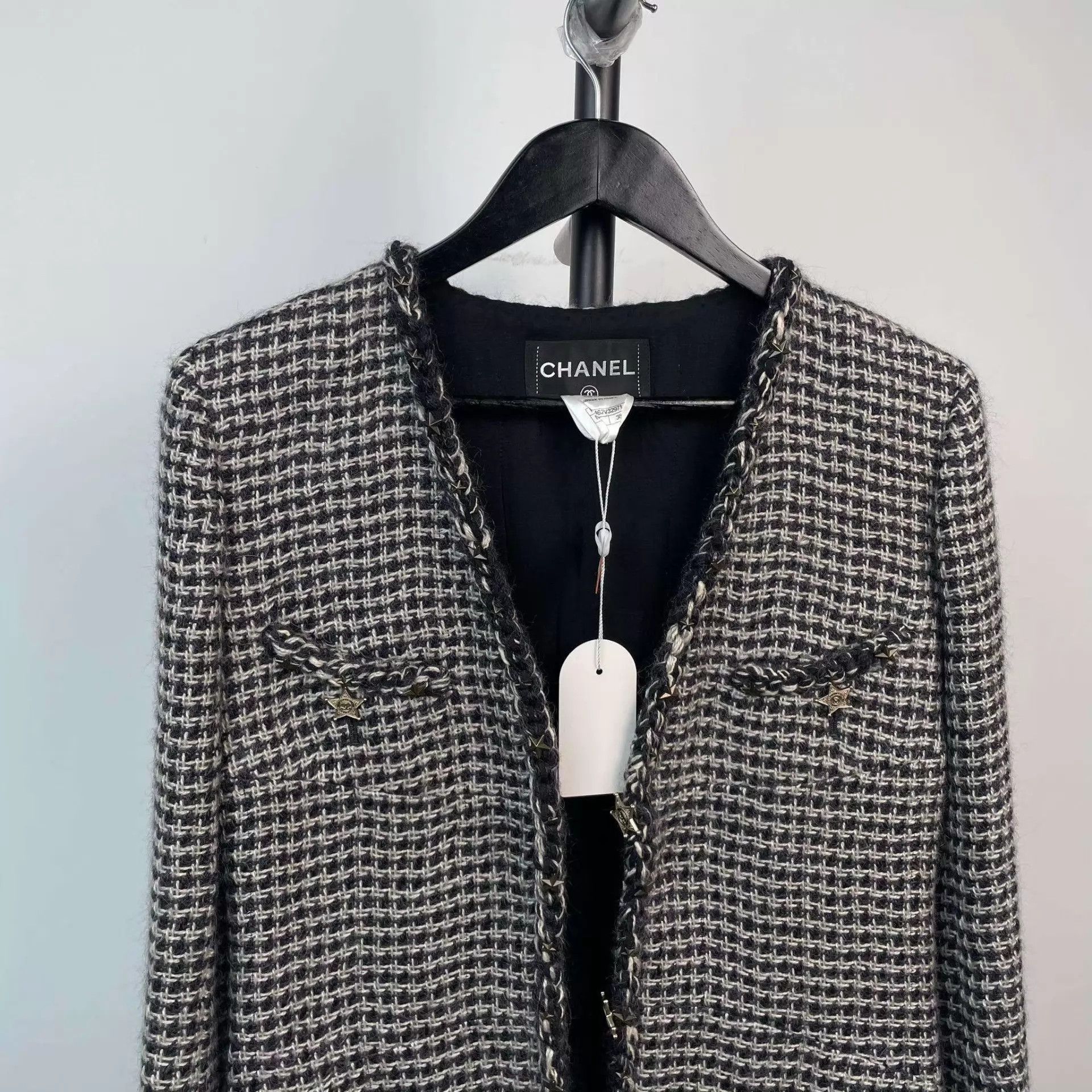 Chanel Chanel tweed women's black 38 jacket Size S / US 4 / IT 40 - 8 Thumbnail