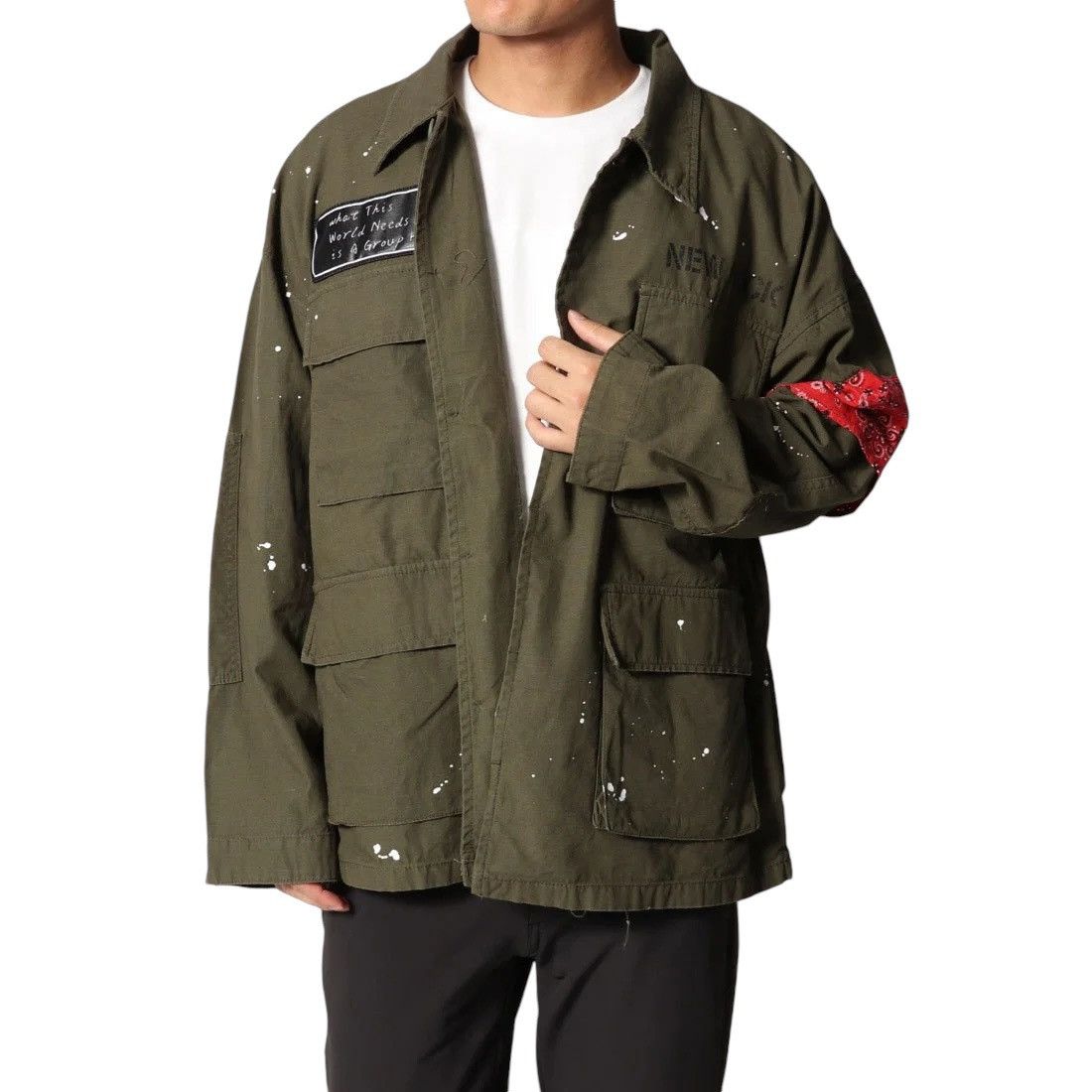 Japanese Brand Baycrest Paint Splash Fatique Field Jacket Size US L / EU 52-54 / 3 - 2 Thumbnail