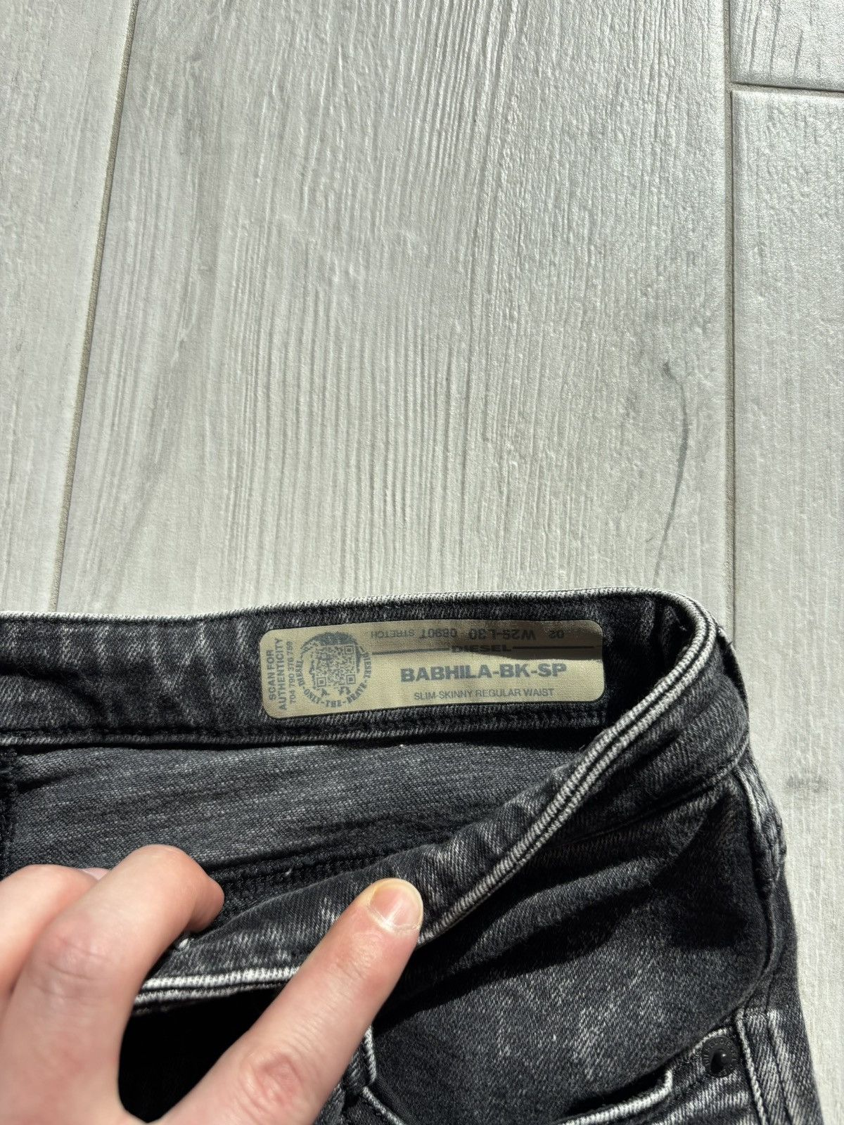 Diesel Diesel Jeans Babhila-Bk-Sp Zipper Avant Garde Style Size 29" - 5 Thumbnail