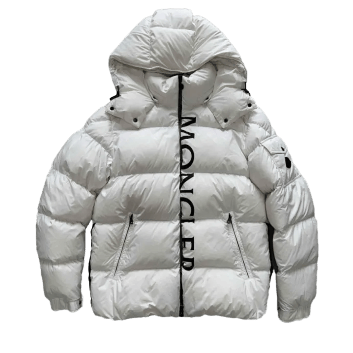 Moncler Moncler Logo Print Puffer Hooded Down Jacket Size US S / EU 44-46 / 1 - 1 Thumbnail