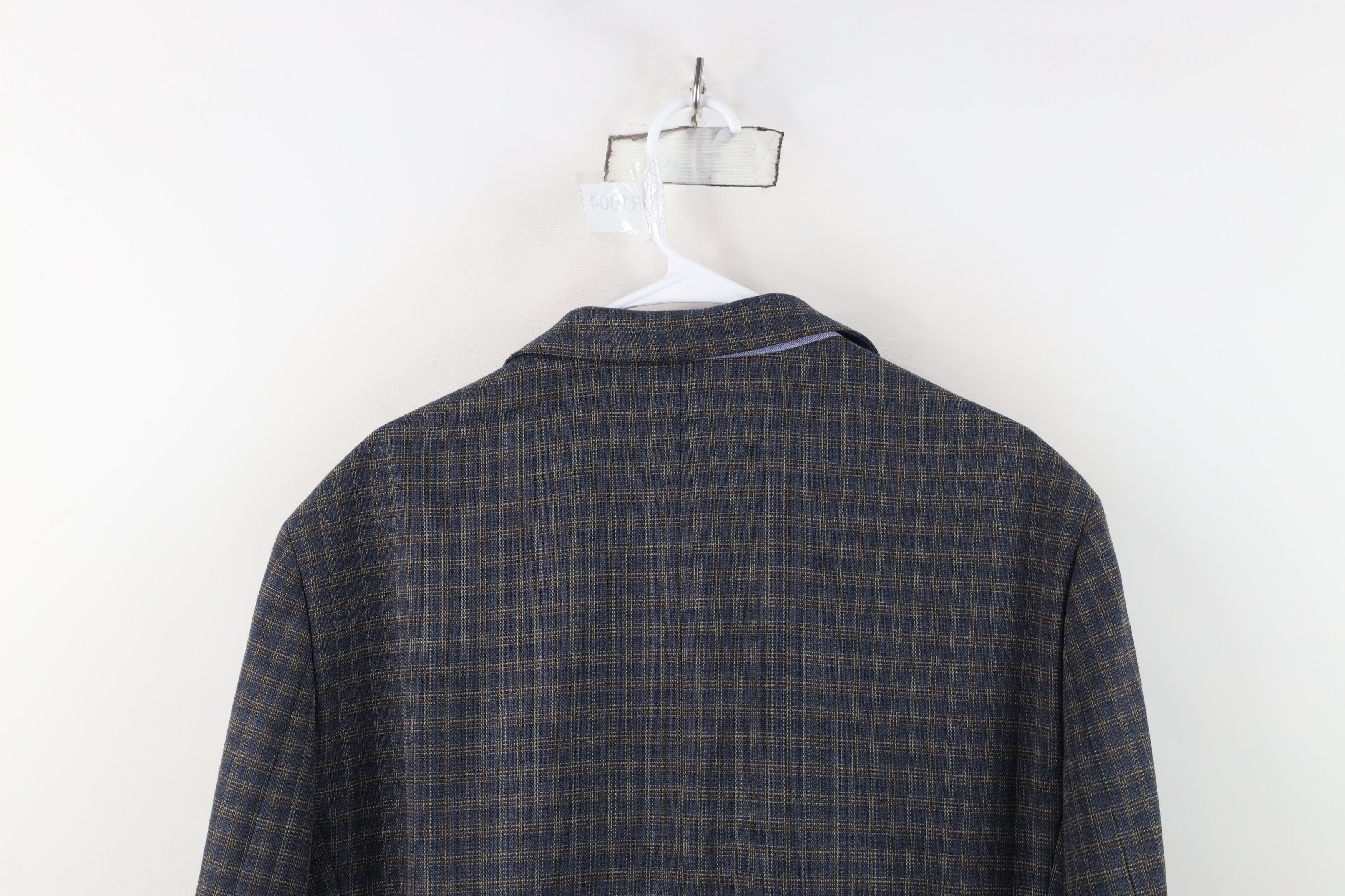 Tommy Hilfiger Tommy Hilfiger 2 Button Suit Coat Blazer Jacket Blue Plaid Size US XXL / EU 58 / 5 - 15 Thumbnail