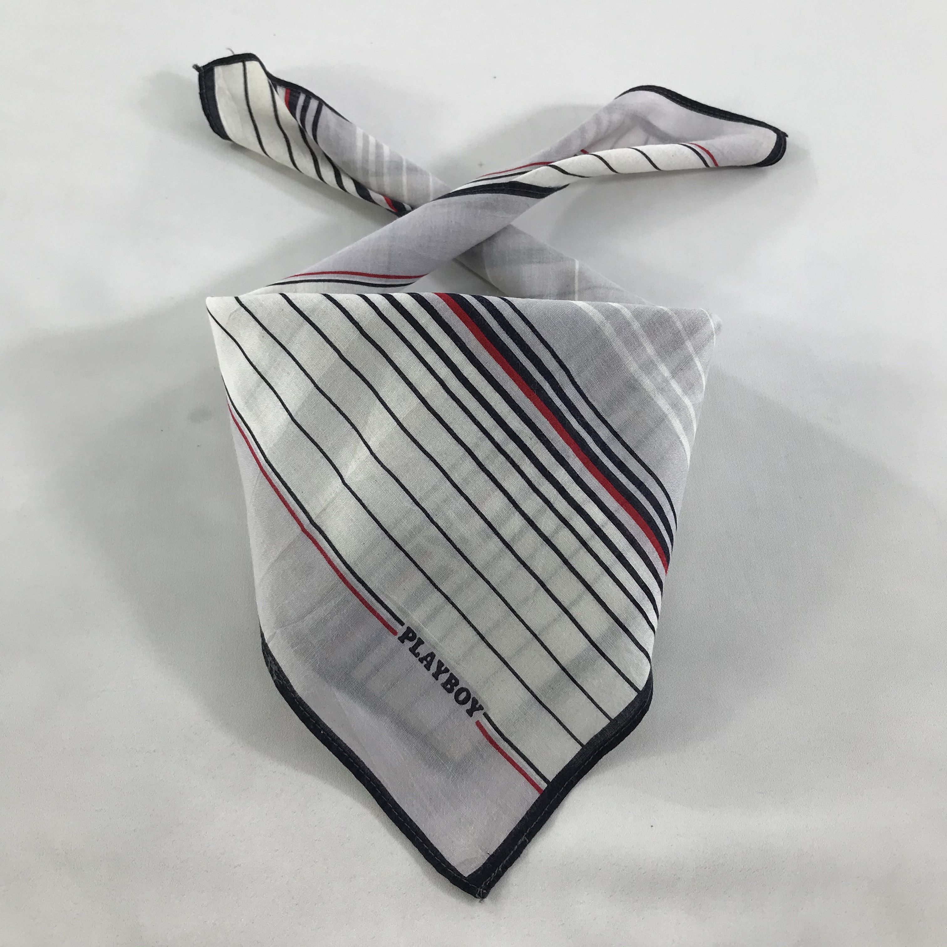Playboy × Vintage Playboy Bandana / Handkerchief / Neckerchief - S1280 Size ONE SIZE - 4 Thumbnail