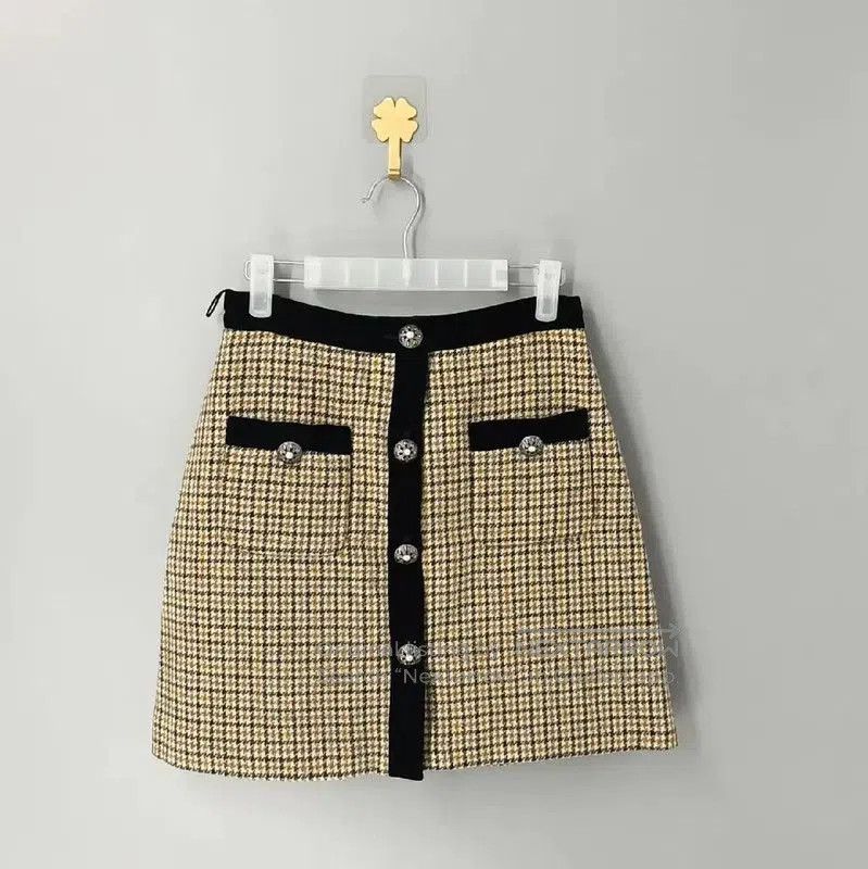 Miu Miu Miu Miu Light Brown Wool Skirt . Size 35" - 1 Thumbnail