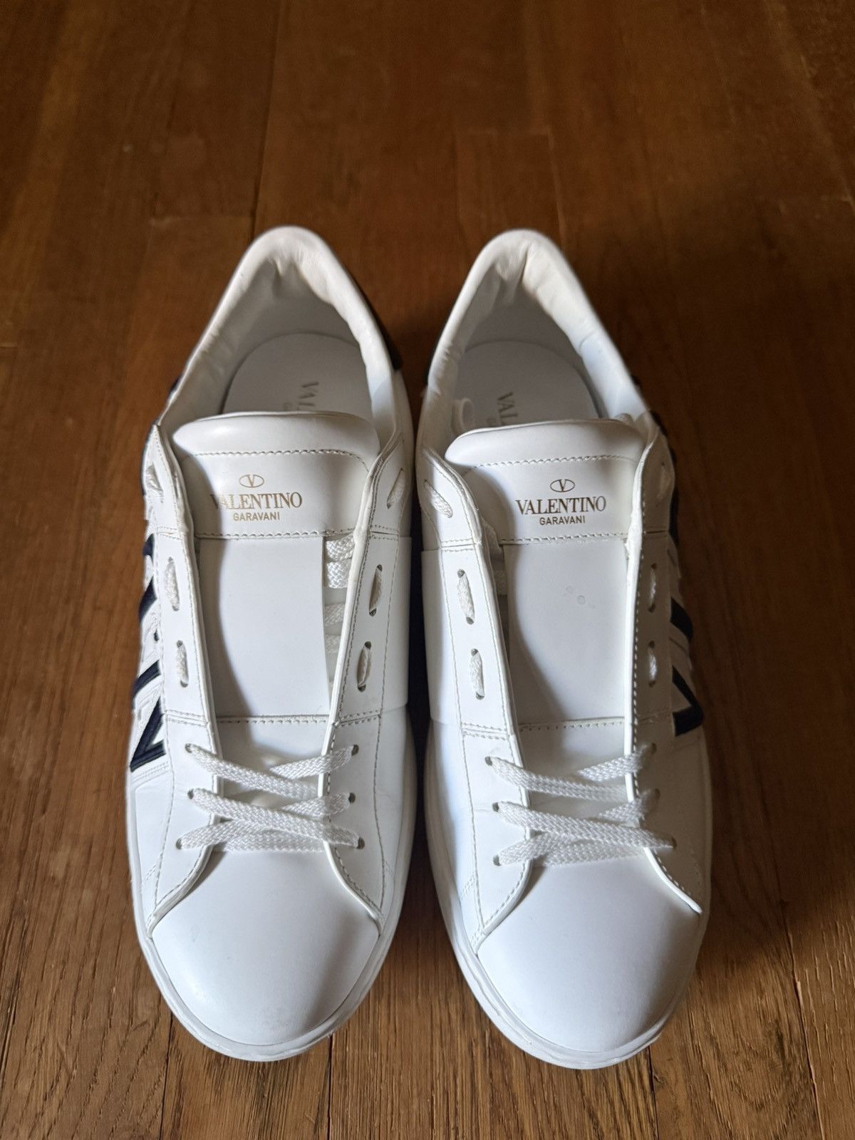 Valentino Valentino Garavani Open leather sneakers Size US 10.5 / EU 43-44 - 1 Thumbnail