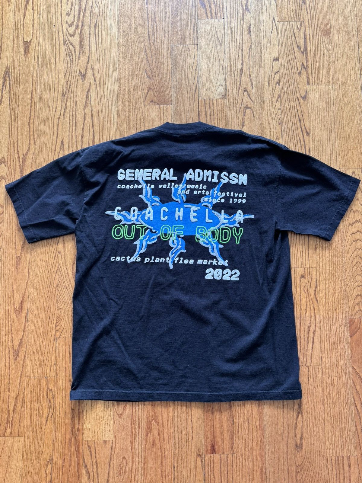 Cactus Plant Flea Market ***CACTUS PLANT FLEA MARKET BLUE COACHELLA T SHIRT Size US XL / EU 56 / 4 - 3 Thumbnail