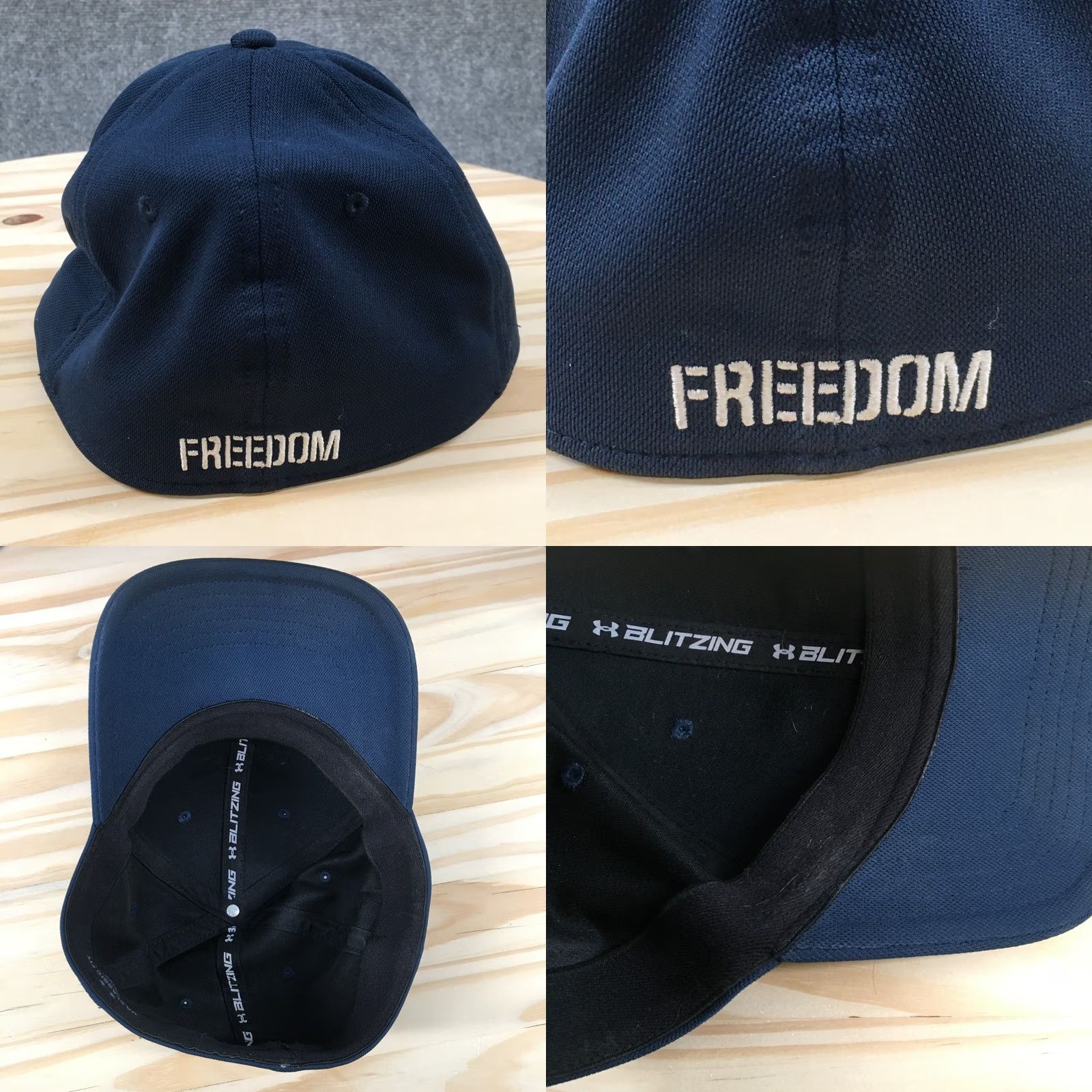 Under Armour Under Armour Baseball Cap Unisex Purple M-L Embroidered Logo Freedom Blitzing Size ONE SIZE - 8 Thumbnail