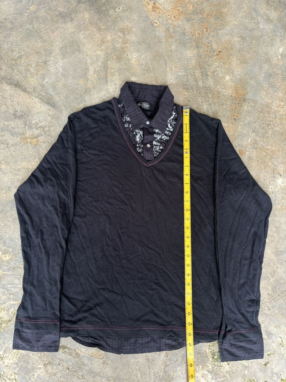 Hysteric Glamour × If Six Was Nine × Japanese Brand Y2k Double Layer Collins Ifsixwasnine Lgb Style Shirt Size US L / EU 52-54 / 3 - 8 Thumbnail