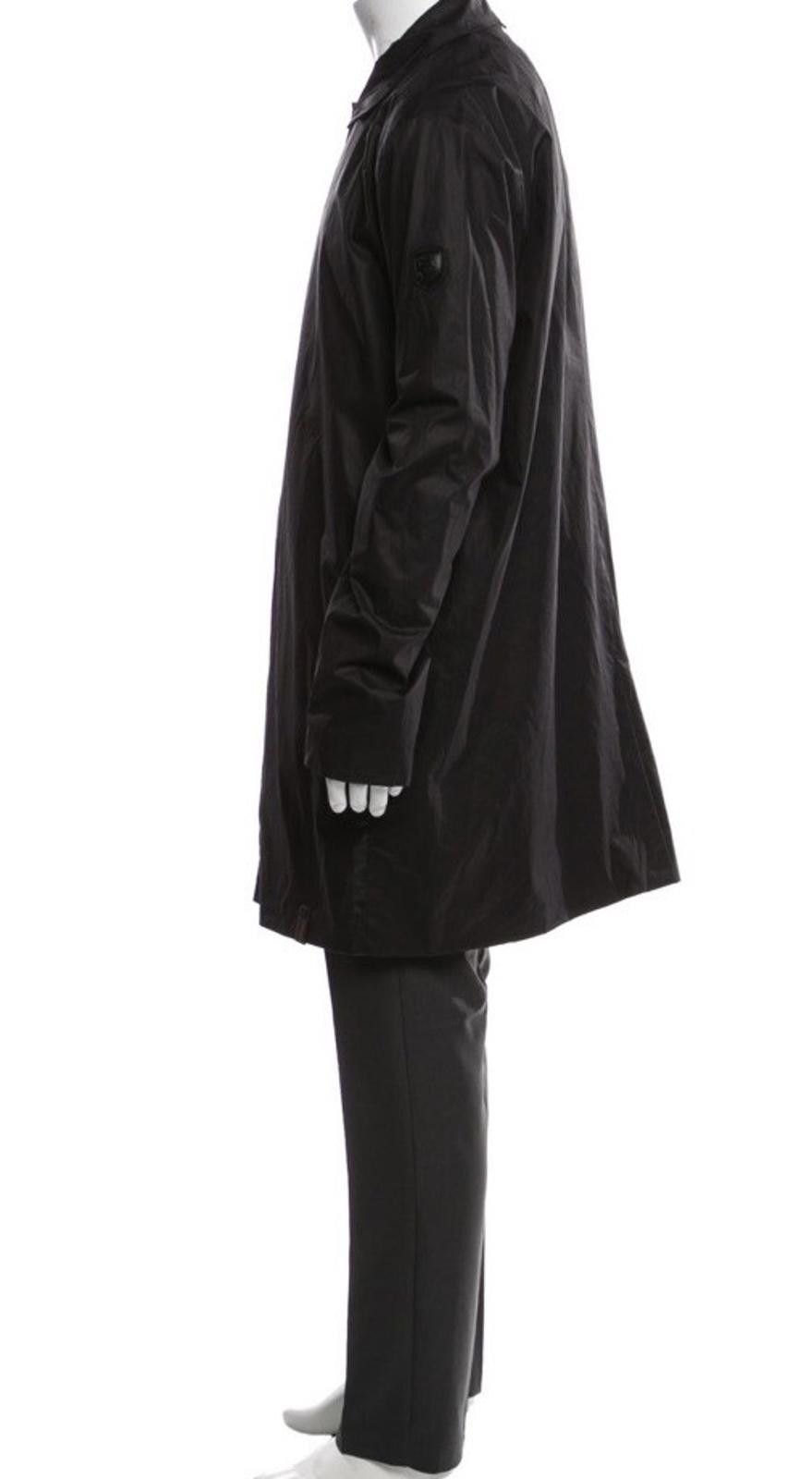 Rudsak RUDSAK Mens Black Trench Coat Waterproof SzL/M Size US L / EU 52-54 / 3 - 3 Thumbnail