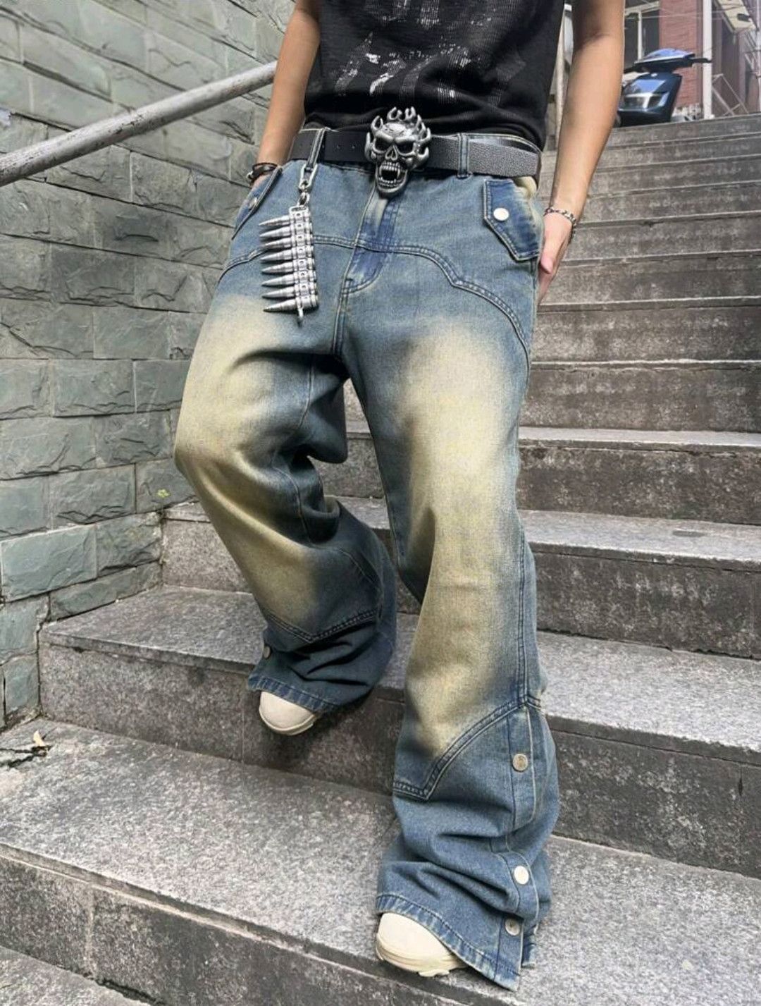 Japanese Brand × Jean Button Decor Pocket Simple Denim Jeans sh Size US 36 / EU 52 - 4 Thumbnail