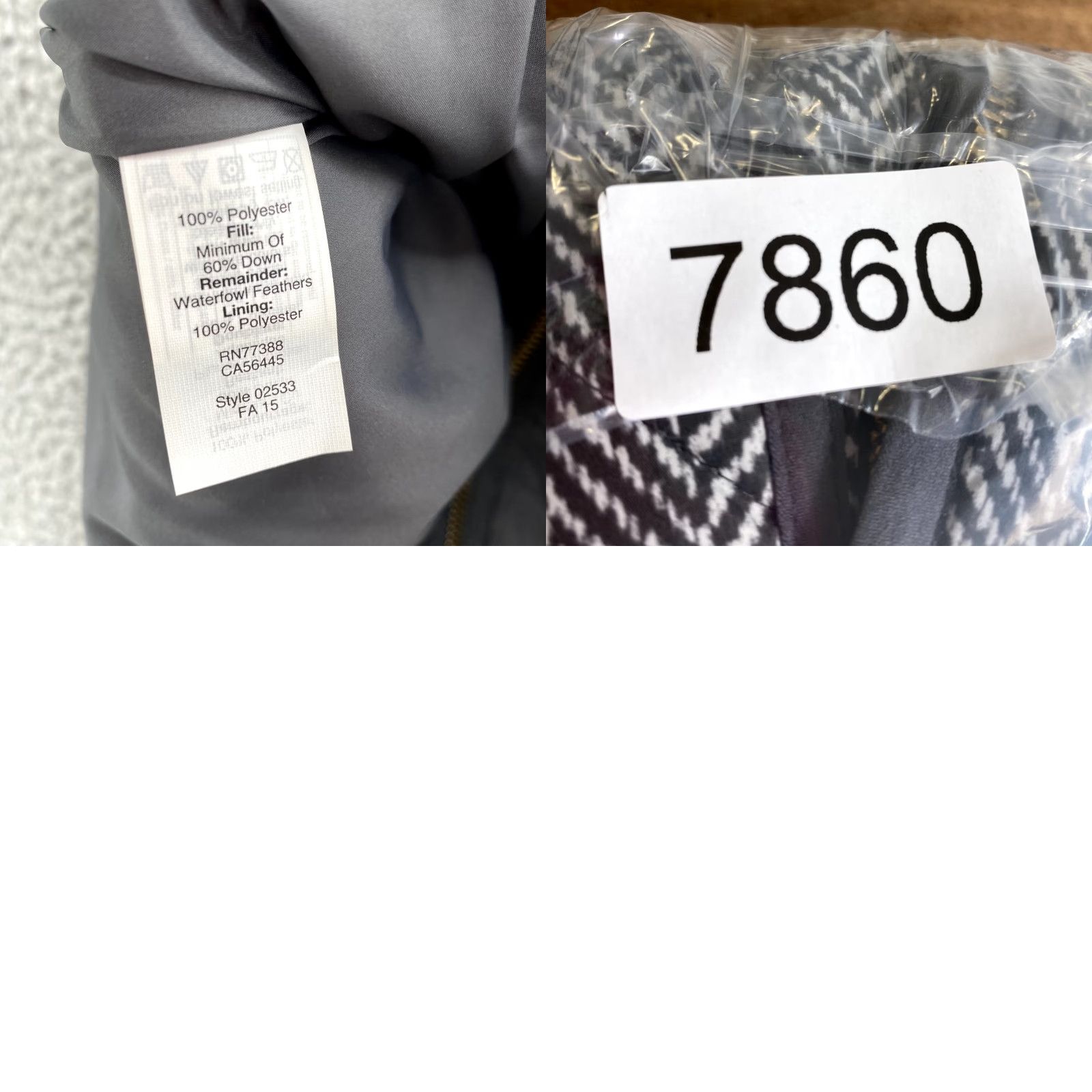 J.Crew J.Crew Vest Women XXS Gray White Chevron Quilted Goose Down Puffer Jacket Casual Size XXS / US 00 / IT 34 - 8 Thumbnail