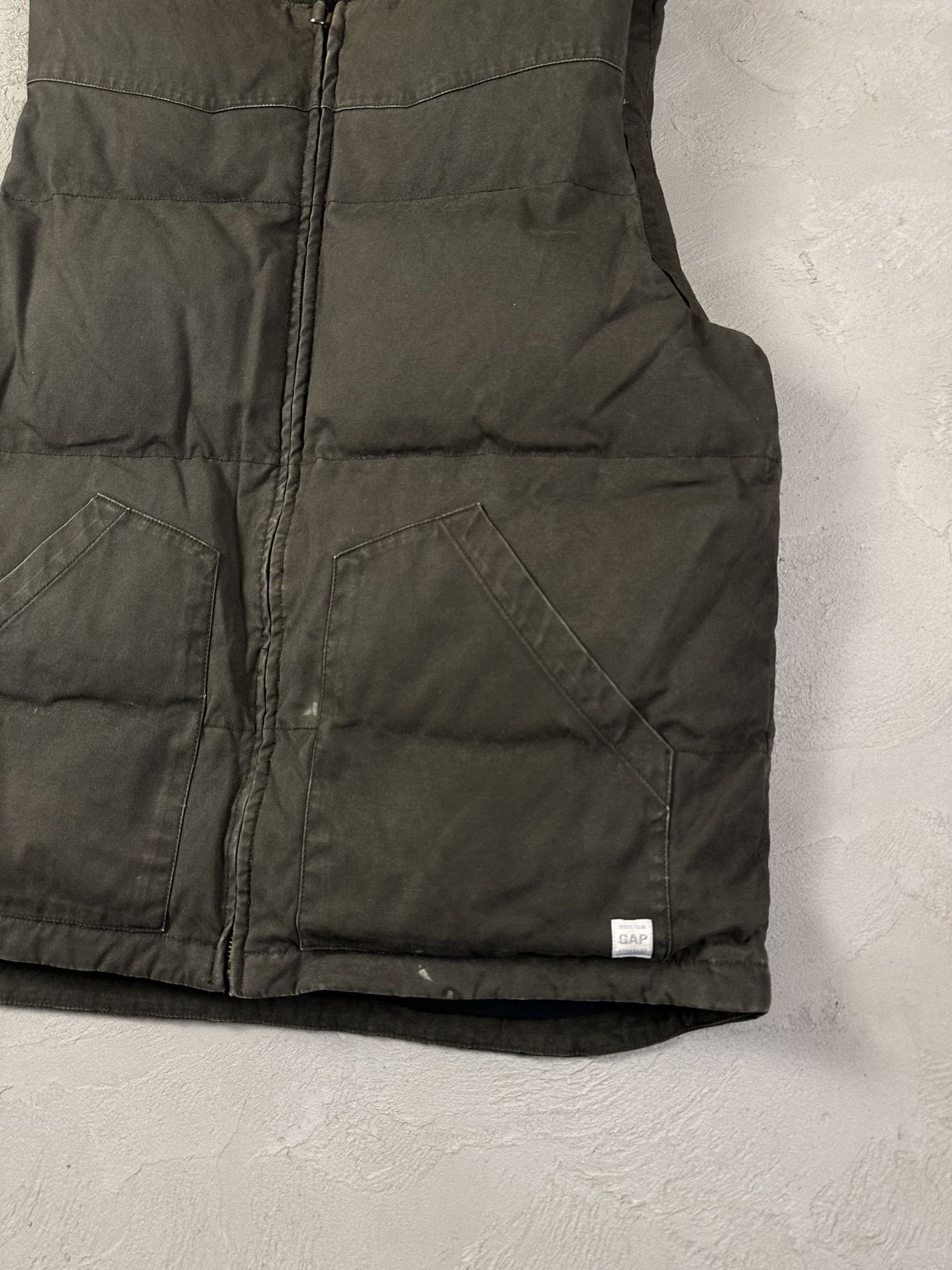 Gap 90s Vintage GAP Down Military Puffer Vest Size US L / EU 52-54 / 3 - 5 Thumbnail