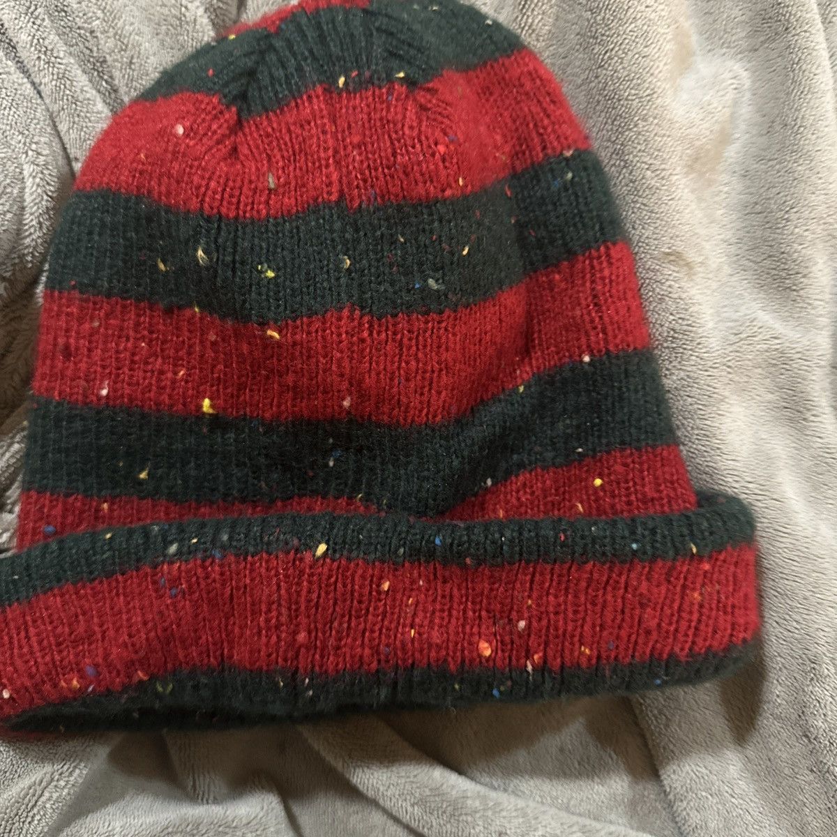 Supreme Supreme Stripe Speckle Beanie FW19 Red Green Christmas Size ONE SIZE - 3 Thumbnail