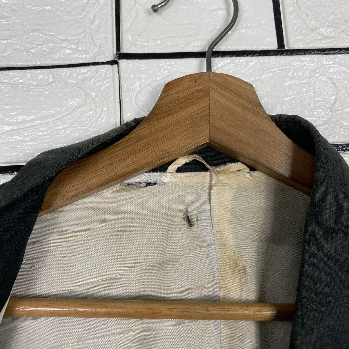 Thierry Mugler 🔥DISTRESSED RUNWAY STYLE JACKET DOUBLE BREAST THIERRY MUGLER Size US S / EU 44-46 / 1 - 17 Thumbnail