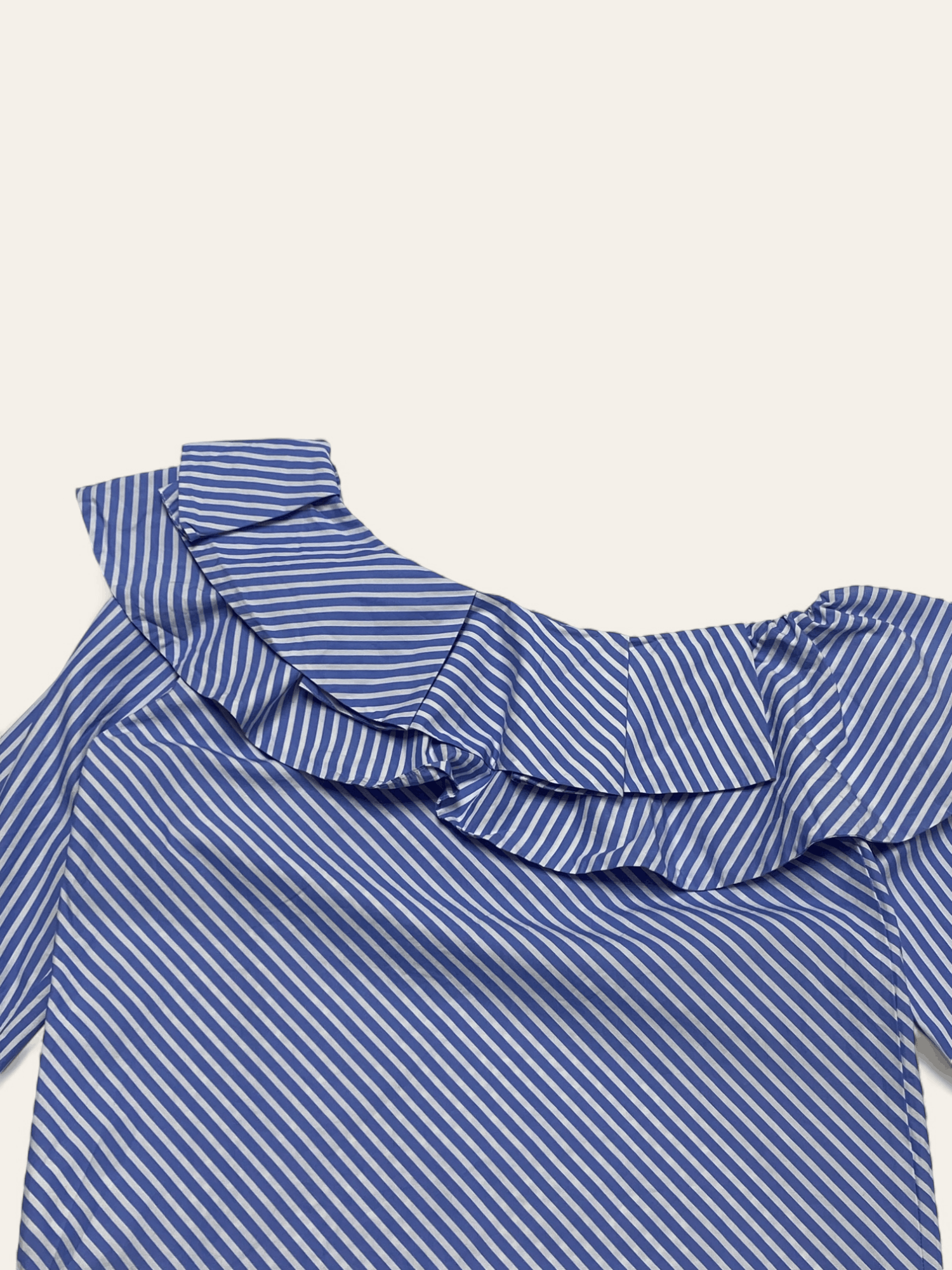 Other Vintage RICH & ROYAL Striped Big Collar Beach Blouse Size L / US 10 / IT 46 - 8 Thumbnail