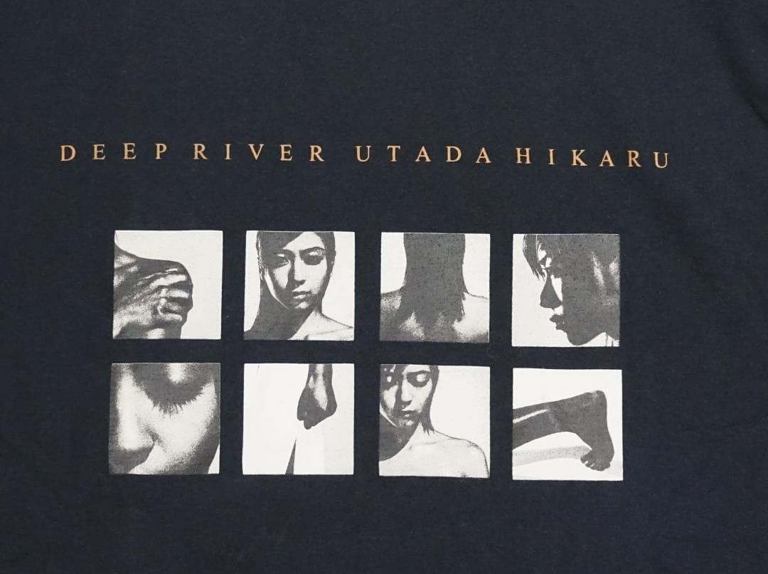 Vintage 00's 宇多田光 "DEEP RIVER" プロモ Tシャツ ビンテージ Size US XXS / EU 40 - 2 Thumbnail