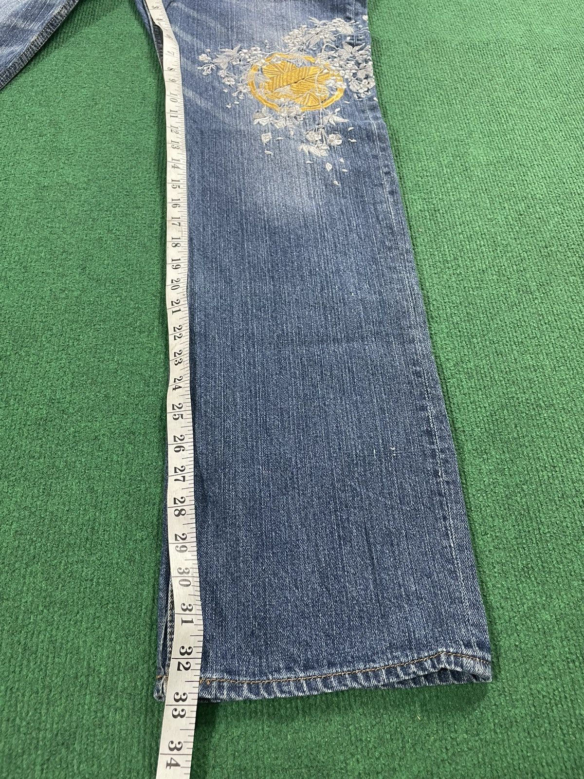 Japanese Brand Japanese Jeans With Art Karakuri Motif Style Size US 31 - 9 Thumbnail