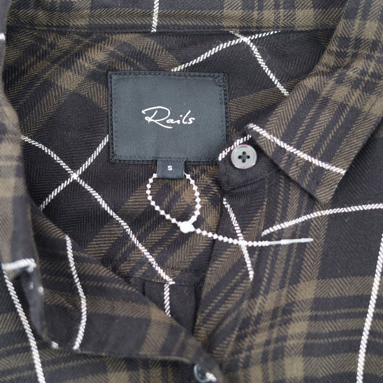 Rails Rails Women Olive Carbon Plaid Oversize Button Shirt Size S Size S / US 4 / IT 40 - 6 Thumbnail
