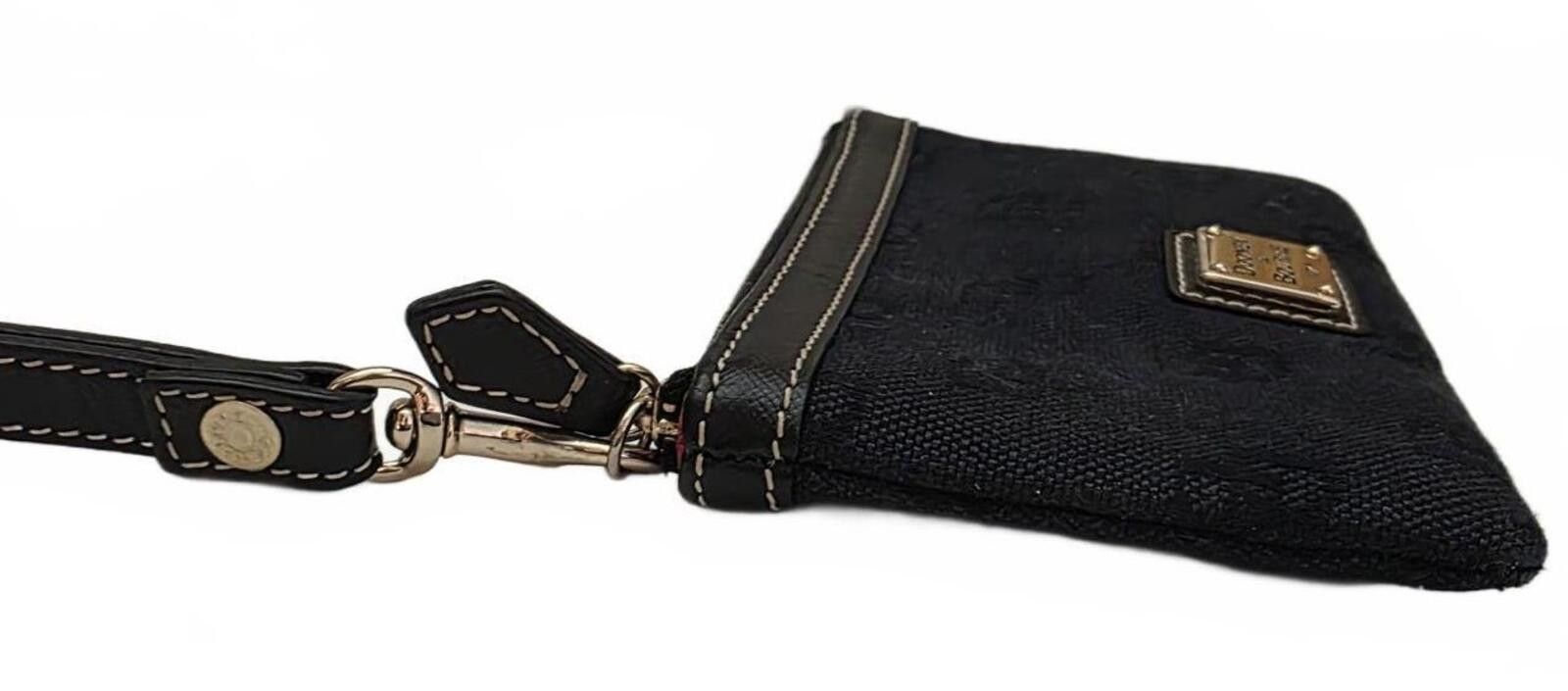 Dooney & Bourke Dooney & Bourke Signature Monogram Black Wristlet With Strap Size ONE SIZE - 11 Thumbnail