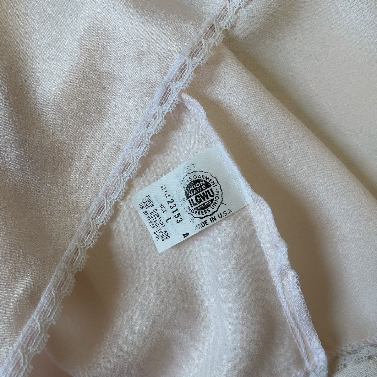 Victoria's Secret Victoria’s Secret 1980s Blush Pink Satin Slip Gown (L) Size L / US 10 / IT 46 - 20 Thumbnail