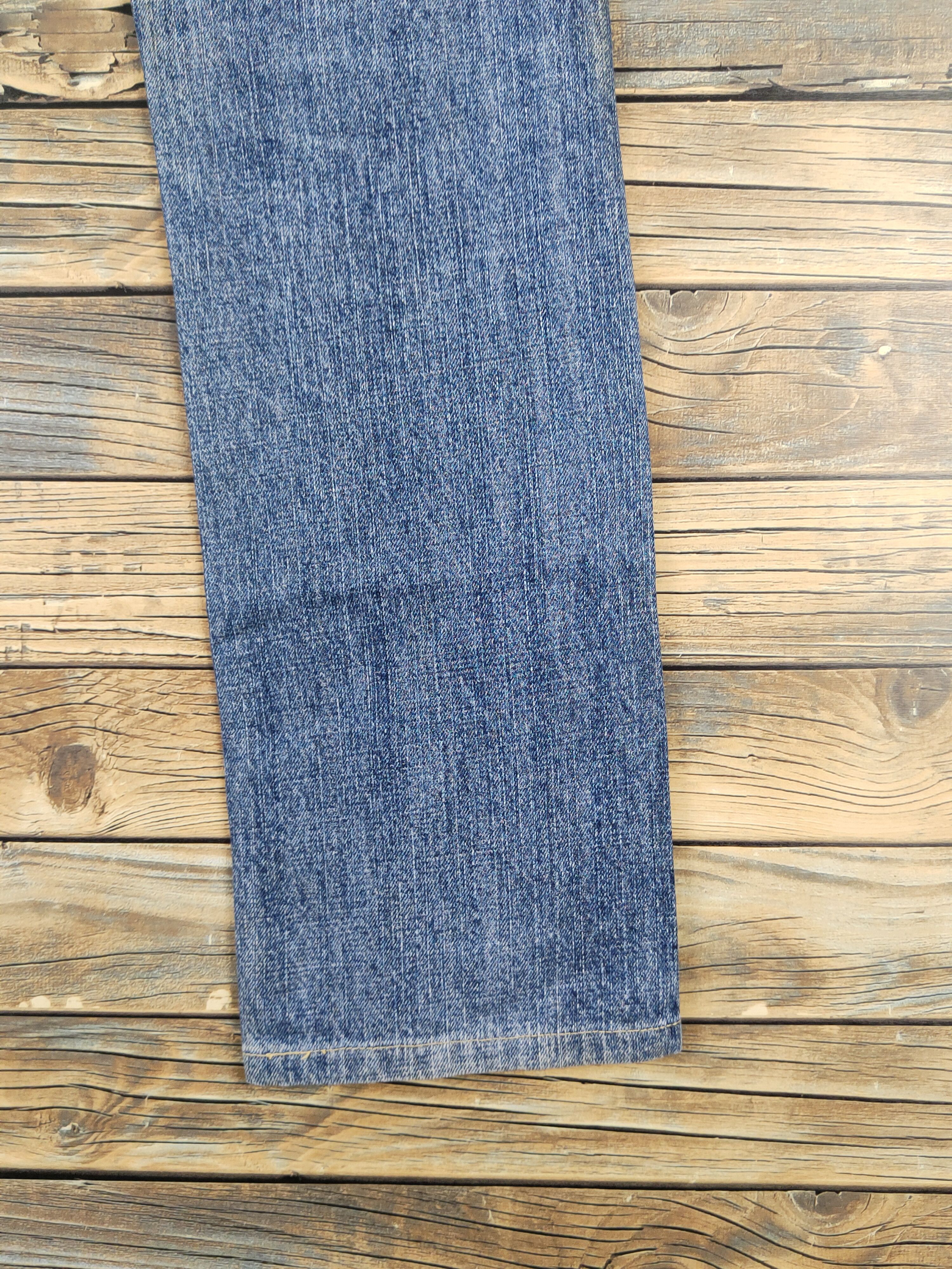 Japanese Brand Uniqlo Blue Distressed Ripped denim Jeans #W1407 Size 30" / US 8 / IT 44 - 11 Thumbnail