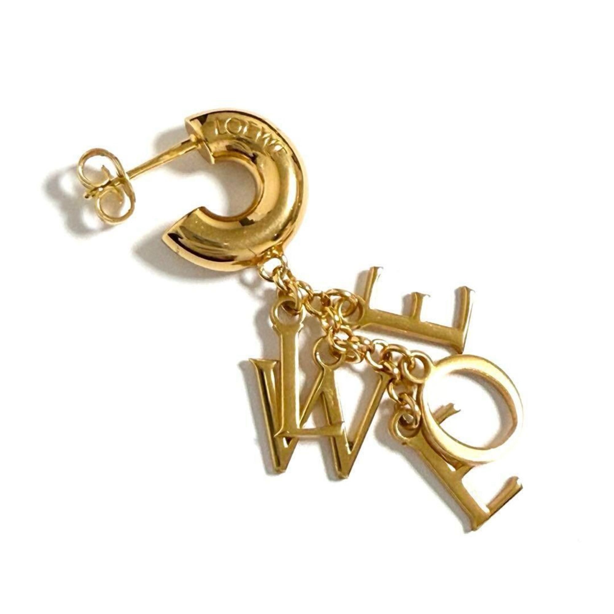 Loewe Loewe Women's Single Earrings Short Lettering Size ONE SIZE - 1 Thumbnail