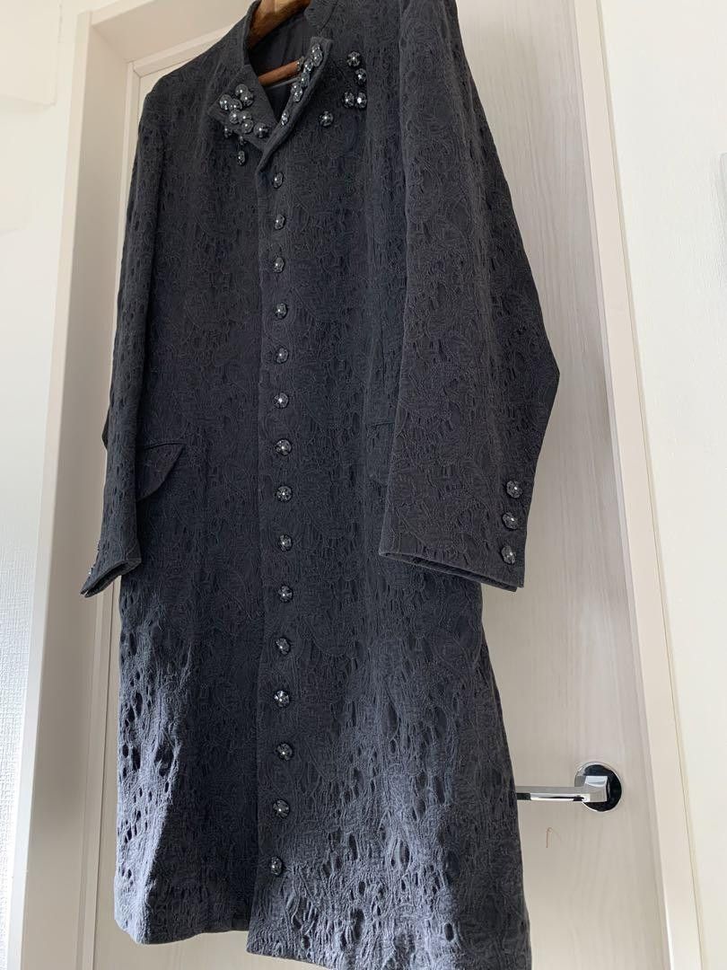 Yohji Yamamoto POUR HOMME 15ss look23 multi buttonJagger pattern coat Size US L / EU 52-54 / 3 - 2 Thumbnail