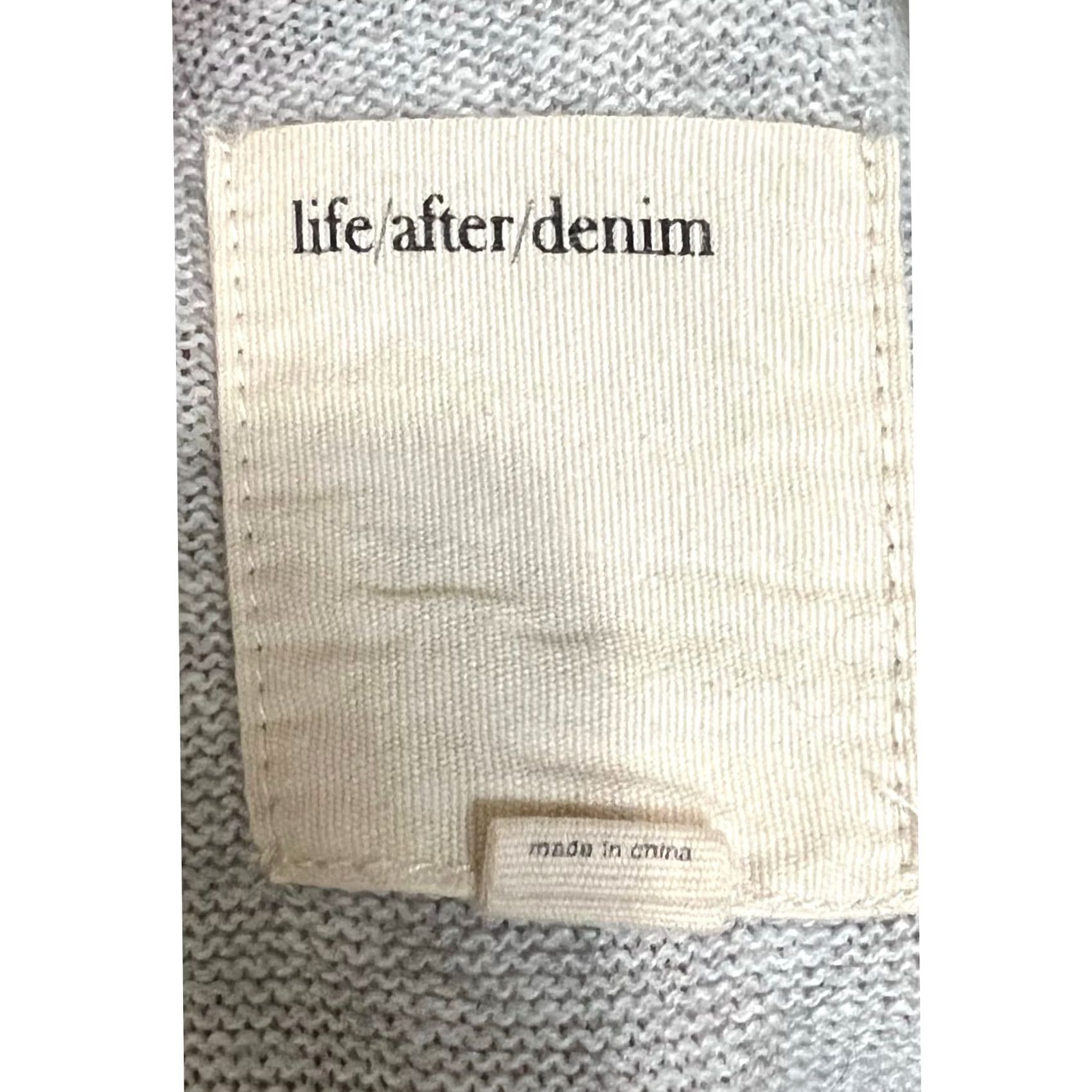 Vintage Life After Denim Men’s M Gray V-Neck Pullover Sweater Cotton Cashmere Blend Shirt Size US M / EU 48-50 / 2 - 6 Thumbnail