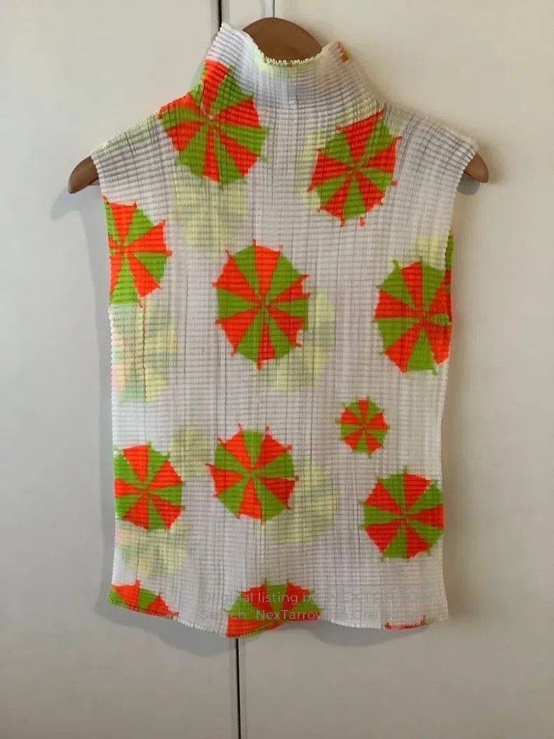 Issey Miyake Ruched Tank Top