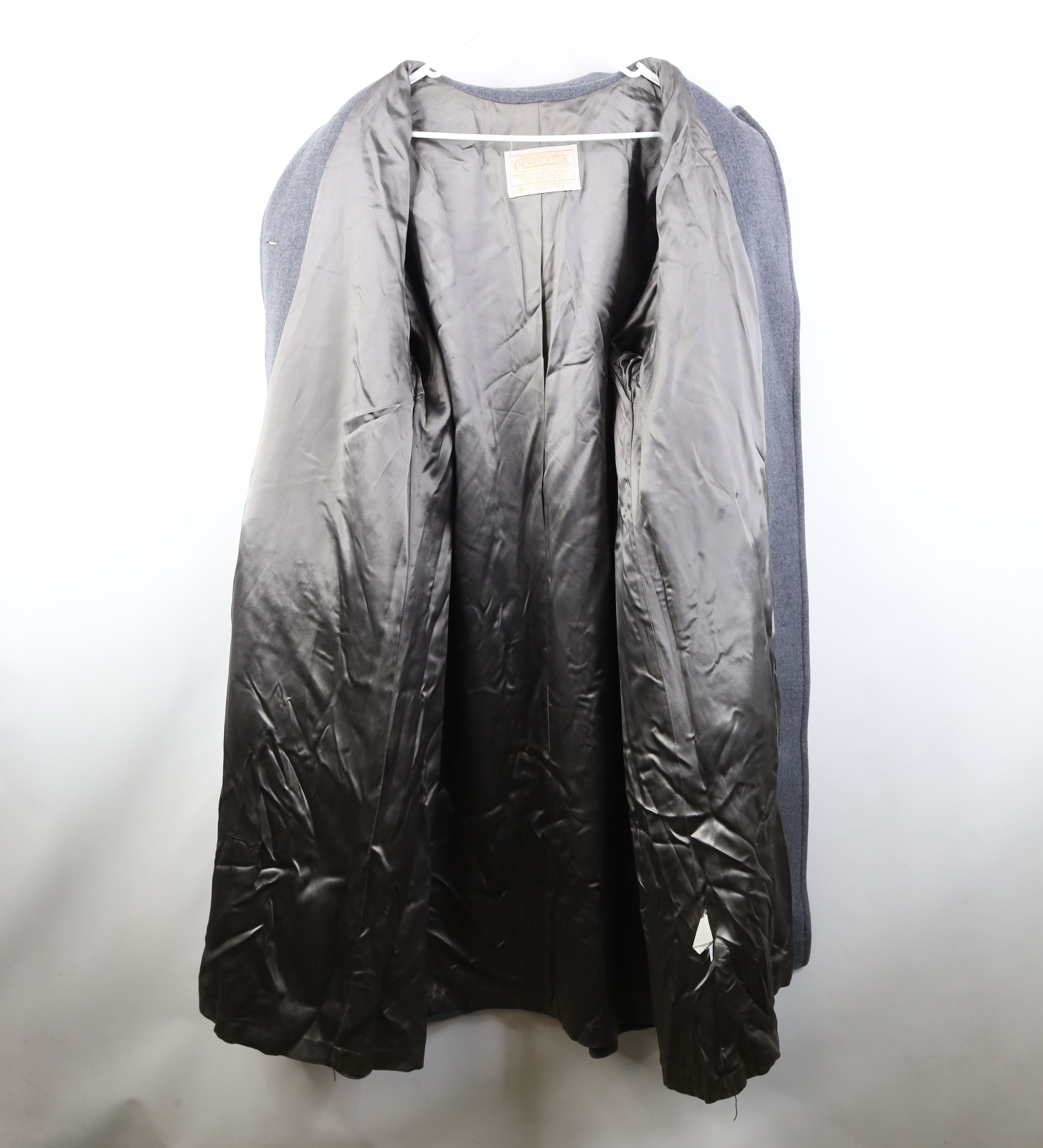 Pendleton Vintage 70s Pendleton Heavy Trench Coat Overcoat Gray USA Size XL / US 12-14 / IT 48-50 - 10 Thumbnail
