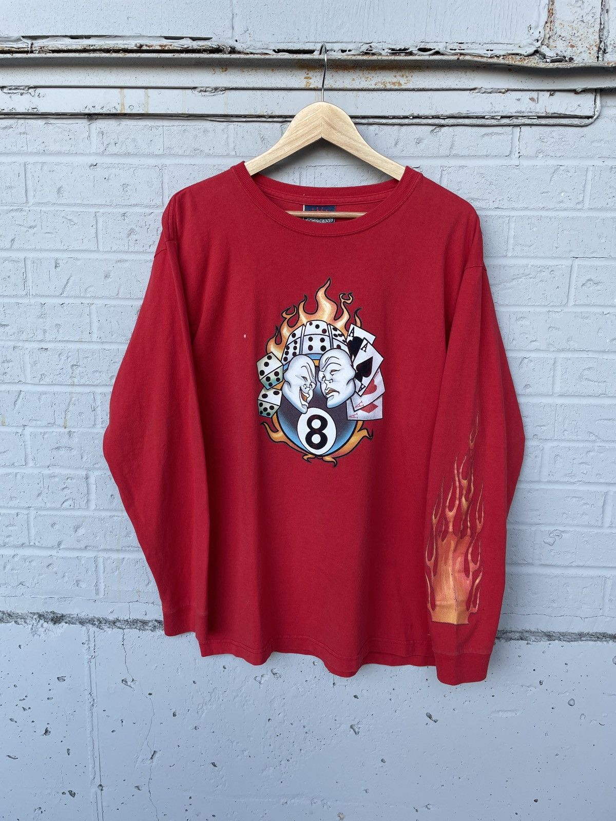 JNCO JNCO Flaming Long Sleeve Tshirt Size US L / EU 52-54 / 3 - 1 Thumbnail