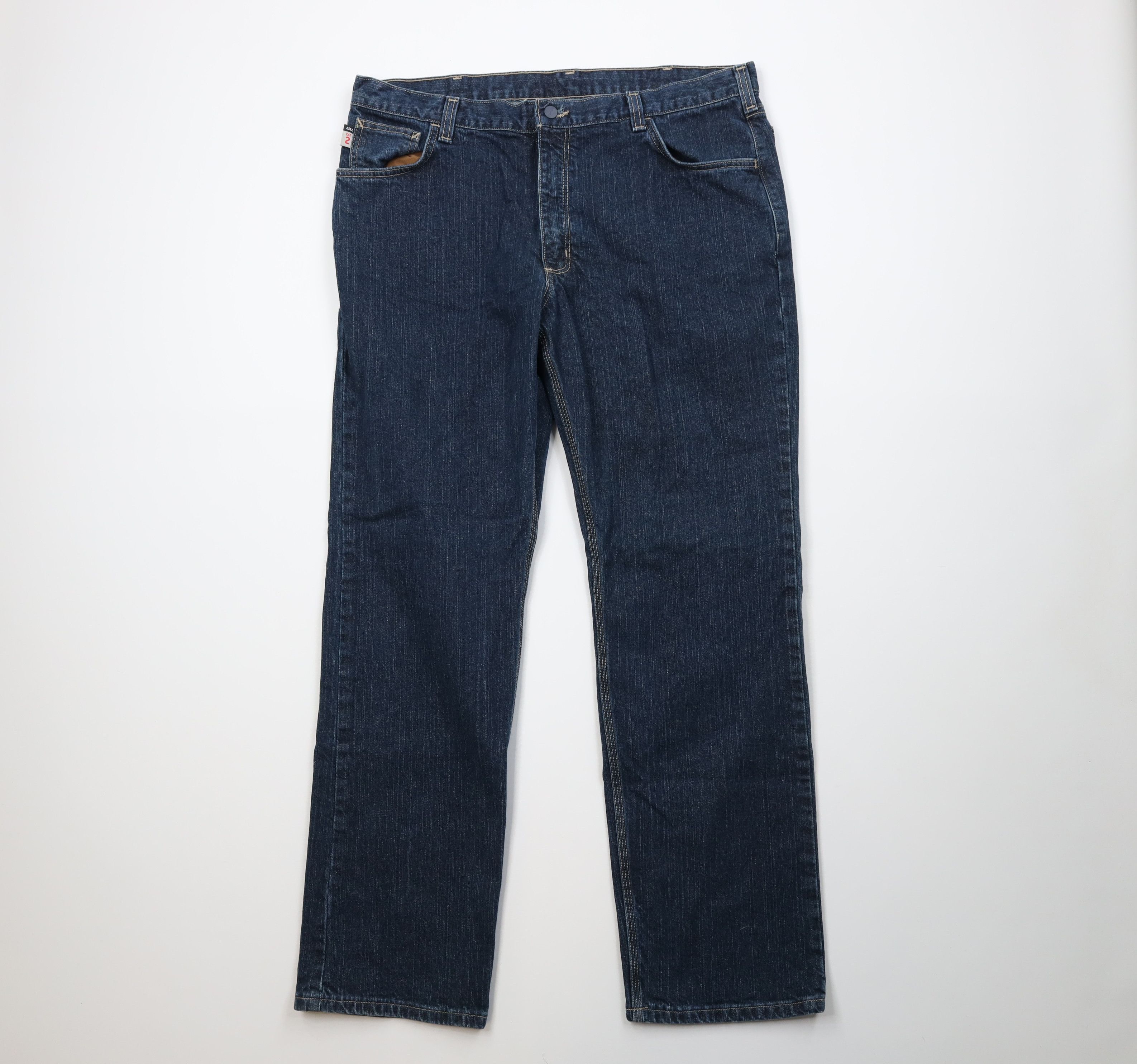 Carhartt Vintage Carhartt FR Resistant Wide Leg Dungaree Jeans Blue Size US 40 / EU 56 - 1 Thumbnail