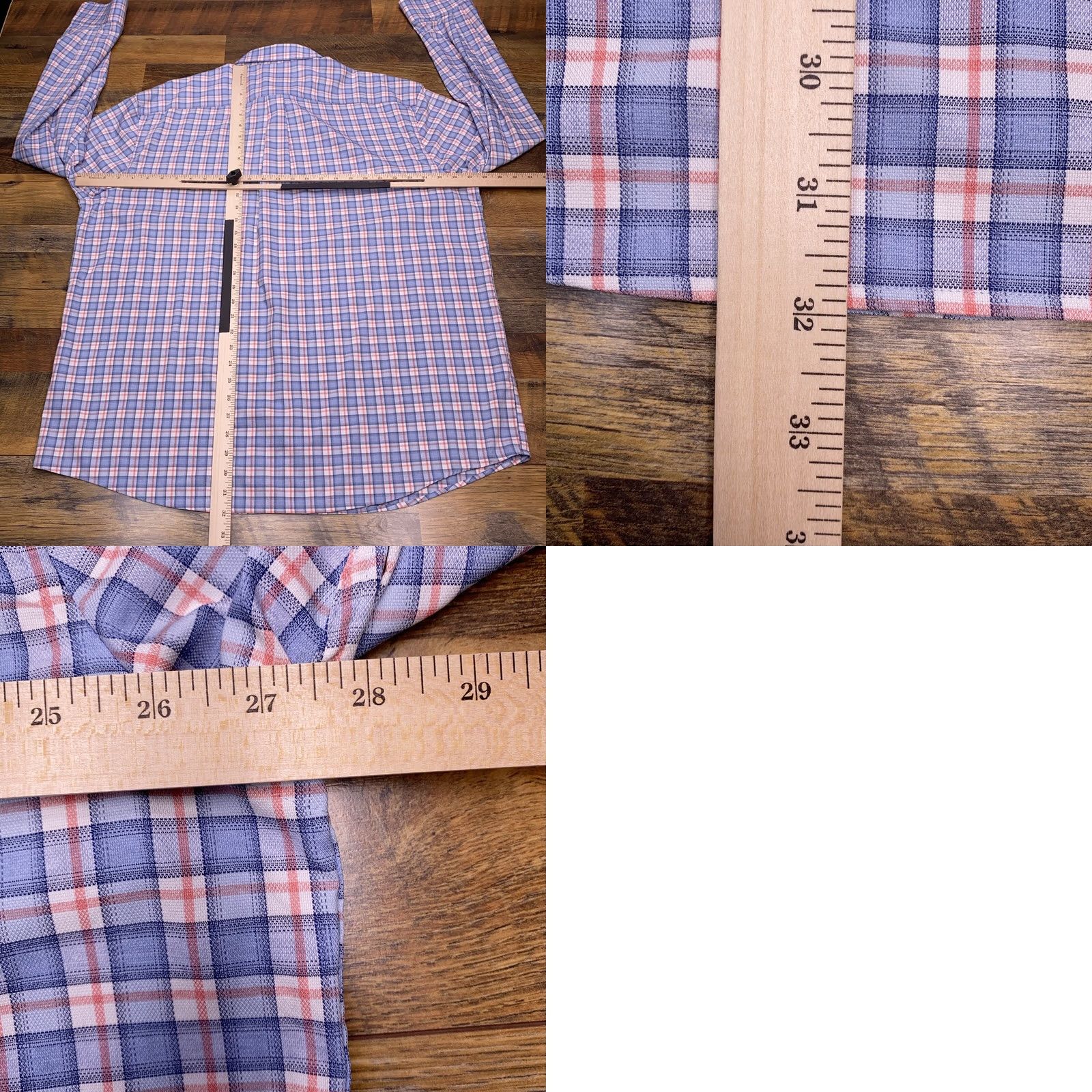 johnnie-O johnnie-O Prepformance Shirt Mens 2XL Blue Plaid Button Up Stretch Shirt Size US XXL / EU 58 / 5 - 9 Thumbnail