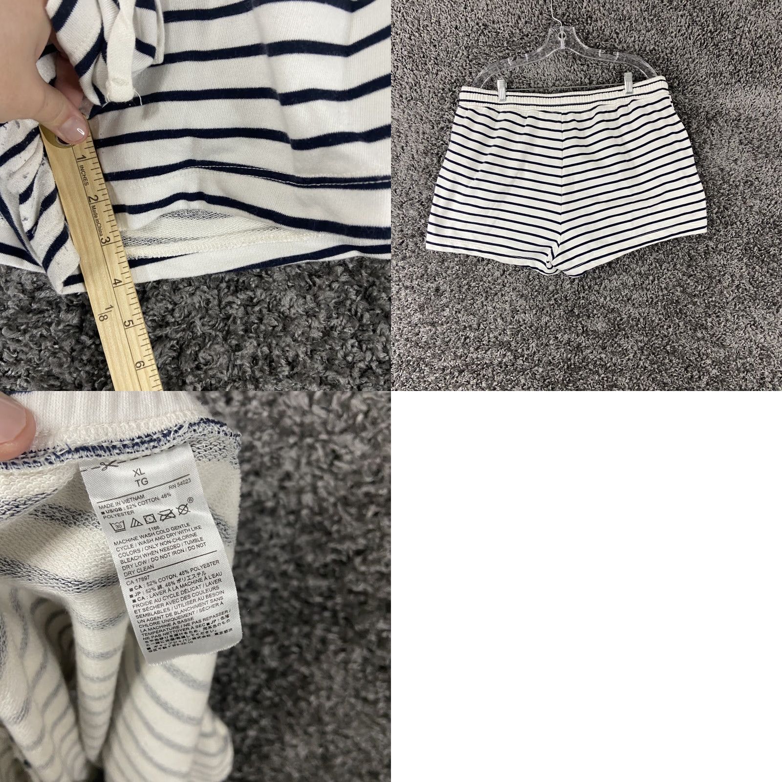 Banana Republic Banana Republic White Black Striped Shorts Pockets Women’s XL Multicolor Striped Shorts Banana Republic Women’s XL Pockets White Black Multicolor Size 40" / US 18 - 8 Thumbnail