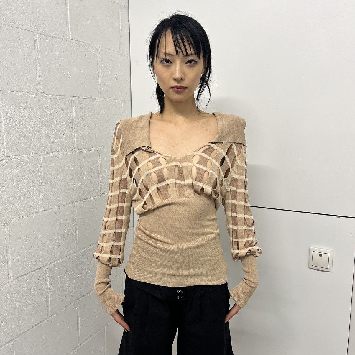 image of Jacquemus Le Souk Top in Beige, Women's (Size Small)