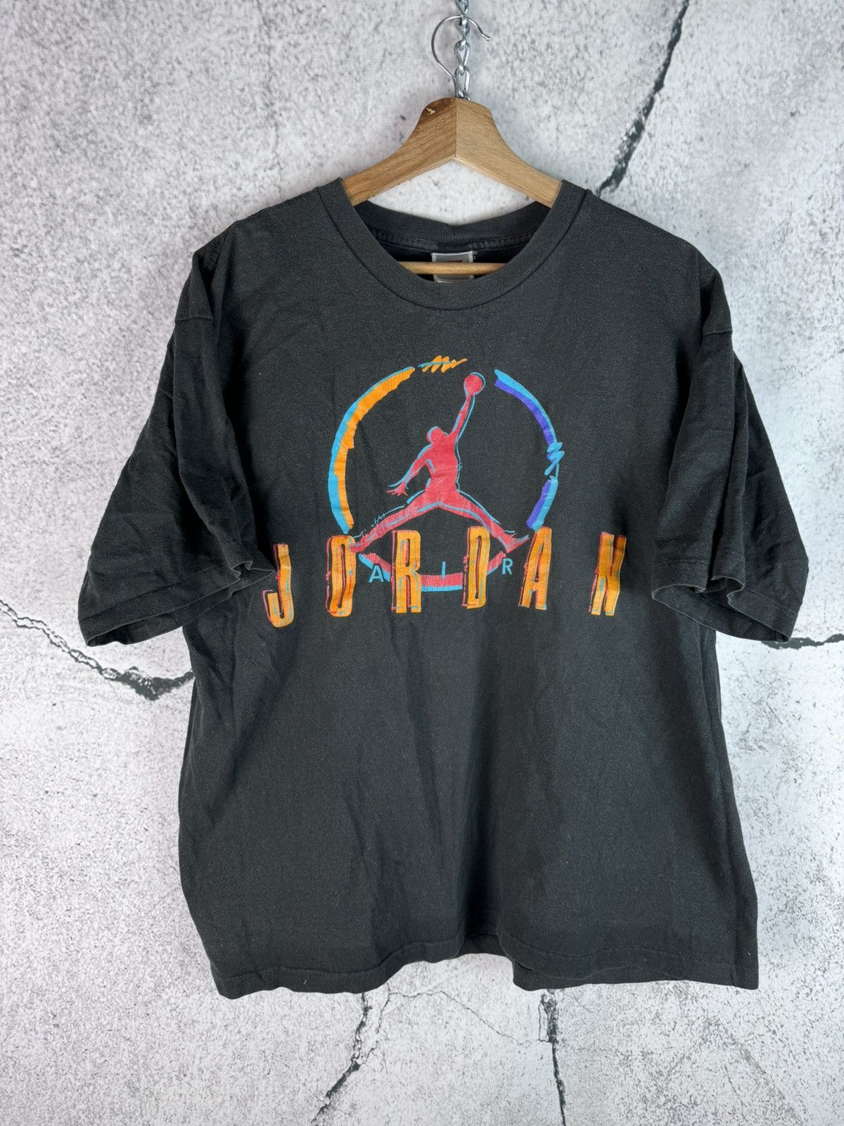Jordan Brand Nike Air Jordan Vintage 90s T-shirt Logo Jumpman Size US L / EU 52-54 / 3 - 1 Thumbnail