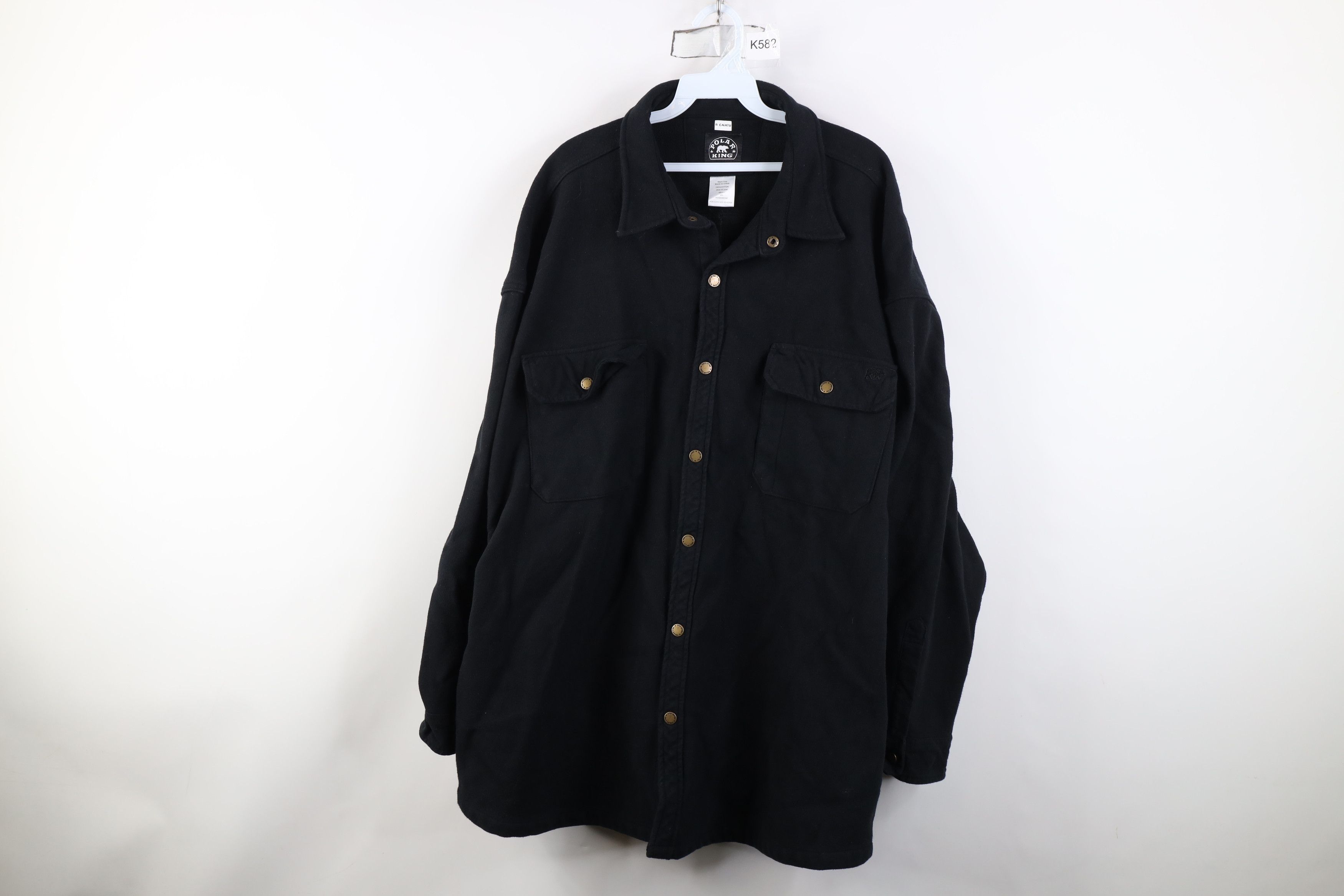 Vintage Vintage 90s Y2K Streetwear Heavyweight Shirt Jacket Shirt Size US XXL / EU 58 / 5 - 1 Thumbnail