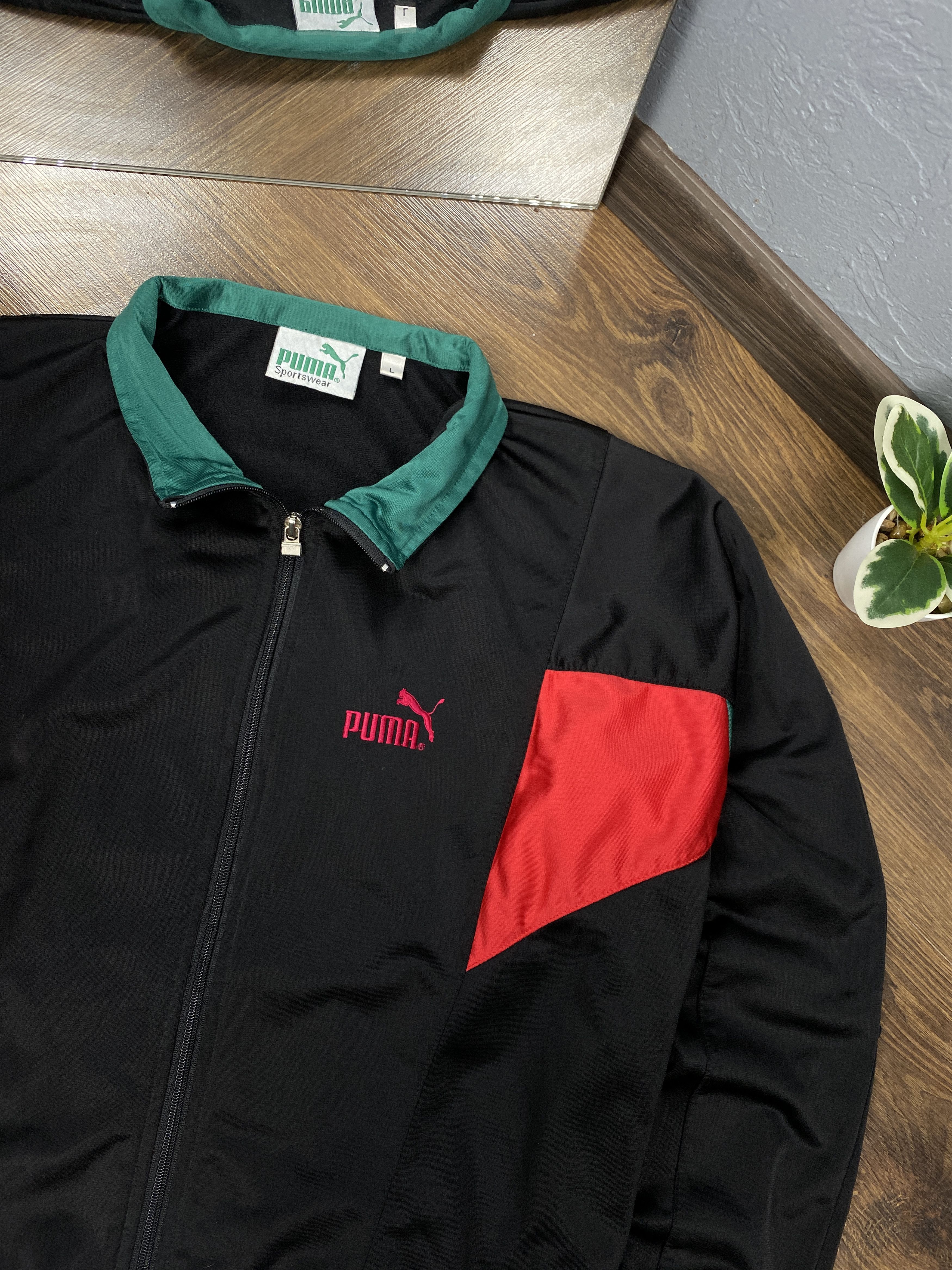 Adidas Puma vintage track top jacket y2k Size US L / EU 52-54 / 3 - 2 Thumbnail