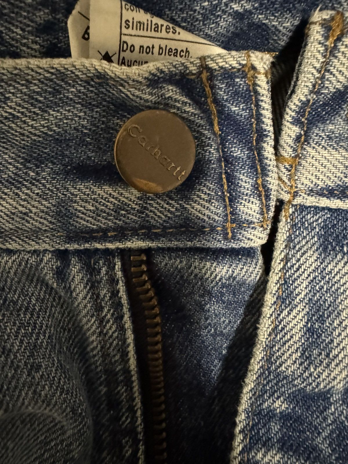 Carhartt Vintage Carhartt Faded Blue Jeans Size US 34 / EU 50 - 6 Thumbnail