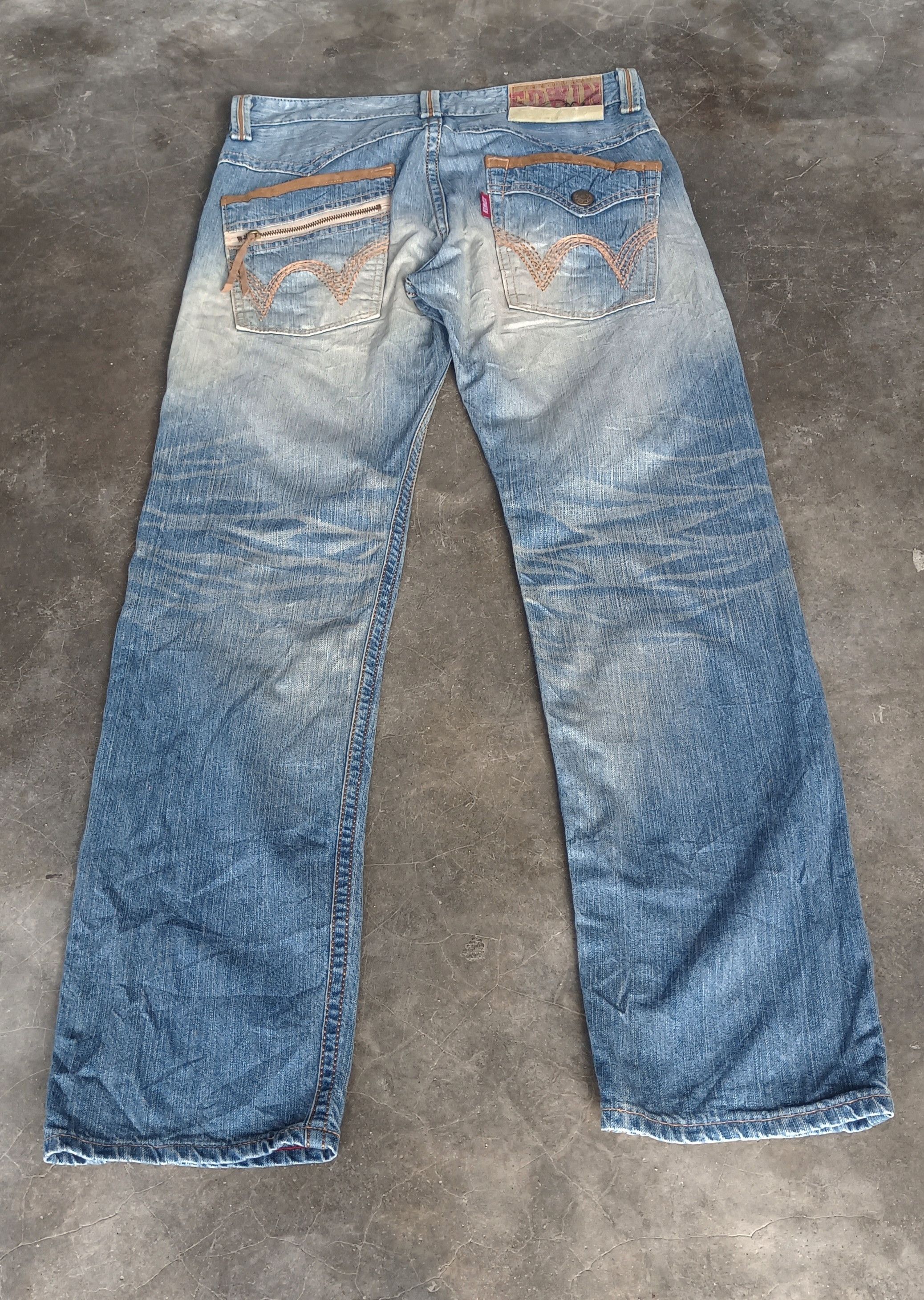 Edwin Steals🔥 Vintage Edwin XV Mud Wash Loose Jeans Size US 34 / EU 50 - 1 Thumbnail