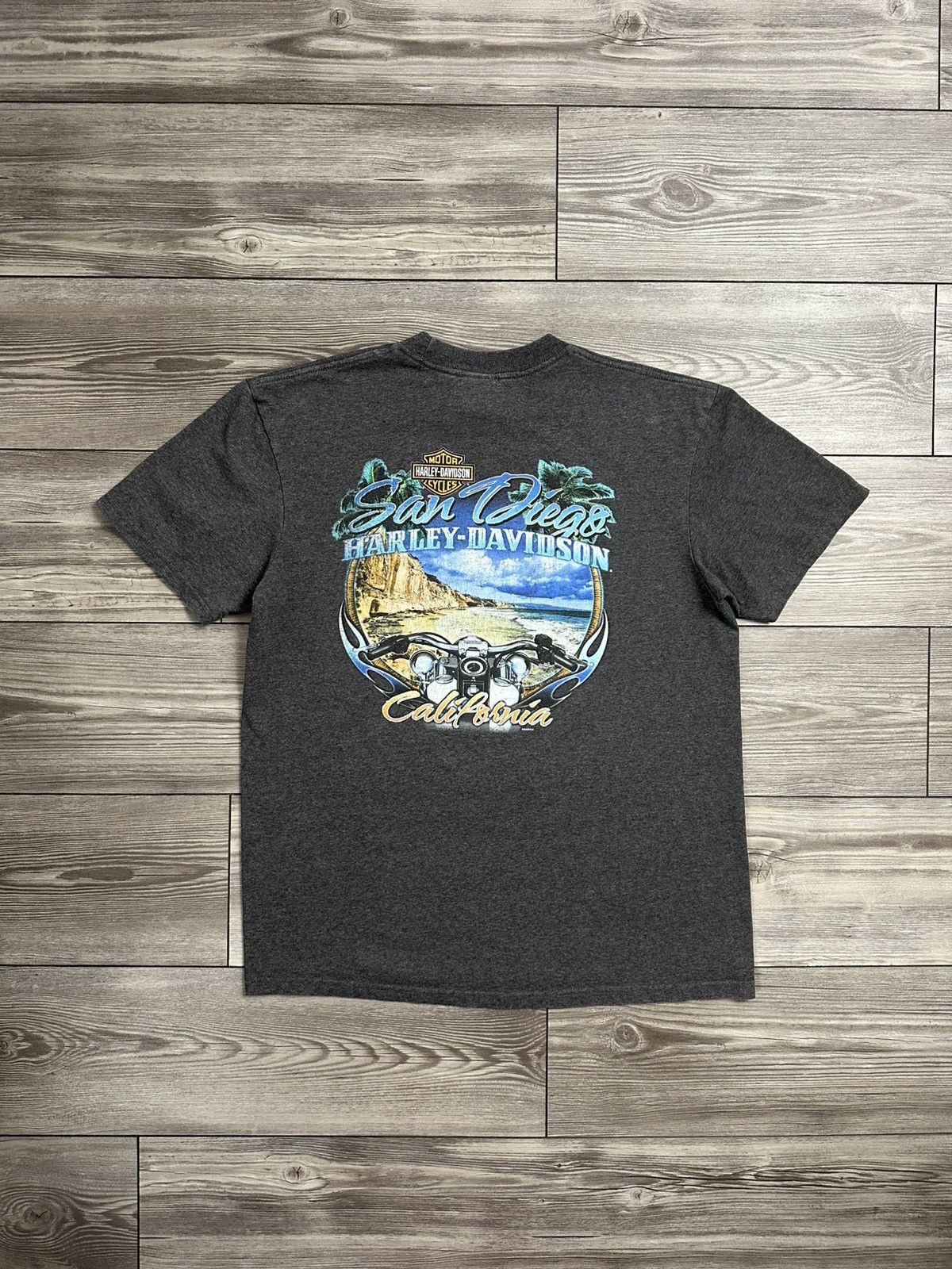 Harley Davidson × Vintage Y2K Harley Davidson San Diego T Shirt Size US L / EU 52-54 / 3 - 2 Thumbnail
