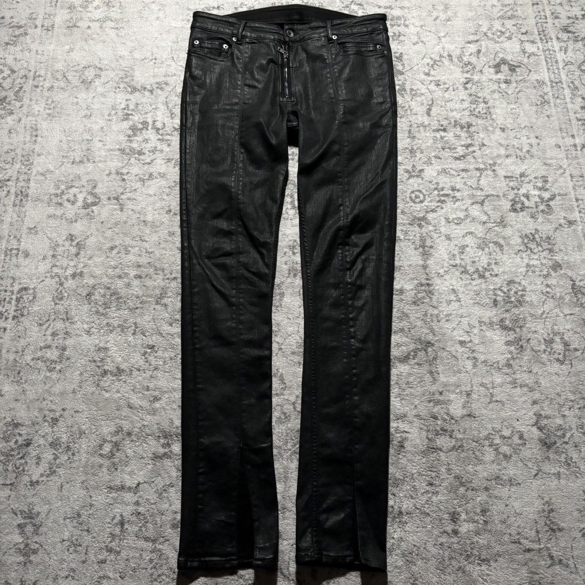 Rick Owens × Rick Owens Drkshdw RICK OWENS TYRONE SLIT CUT BLACK